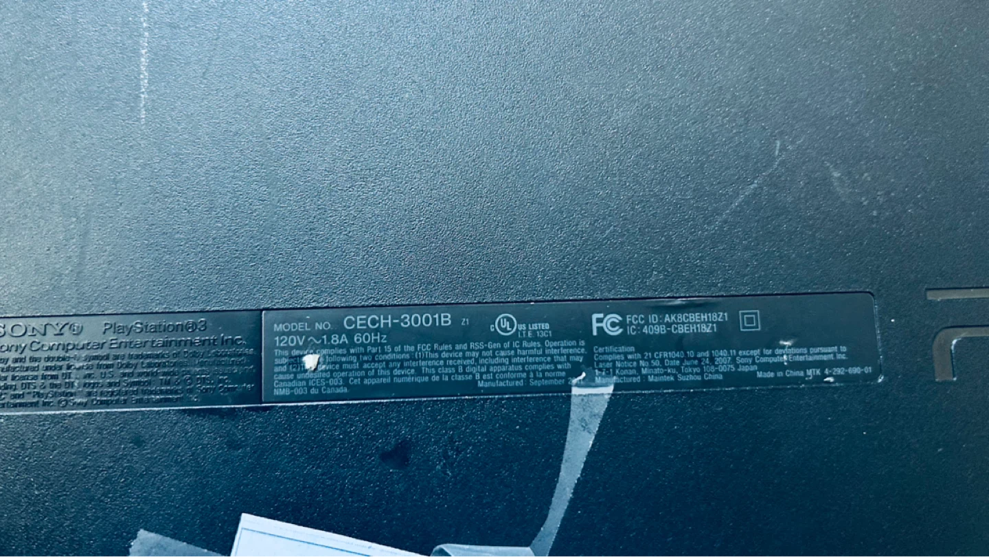 Sony PlayStation 3 Slim – For Repair or Parts - photo 2