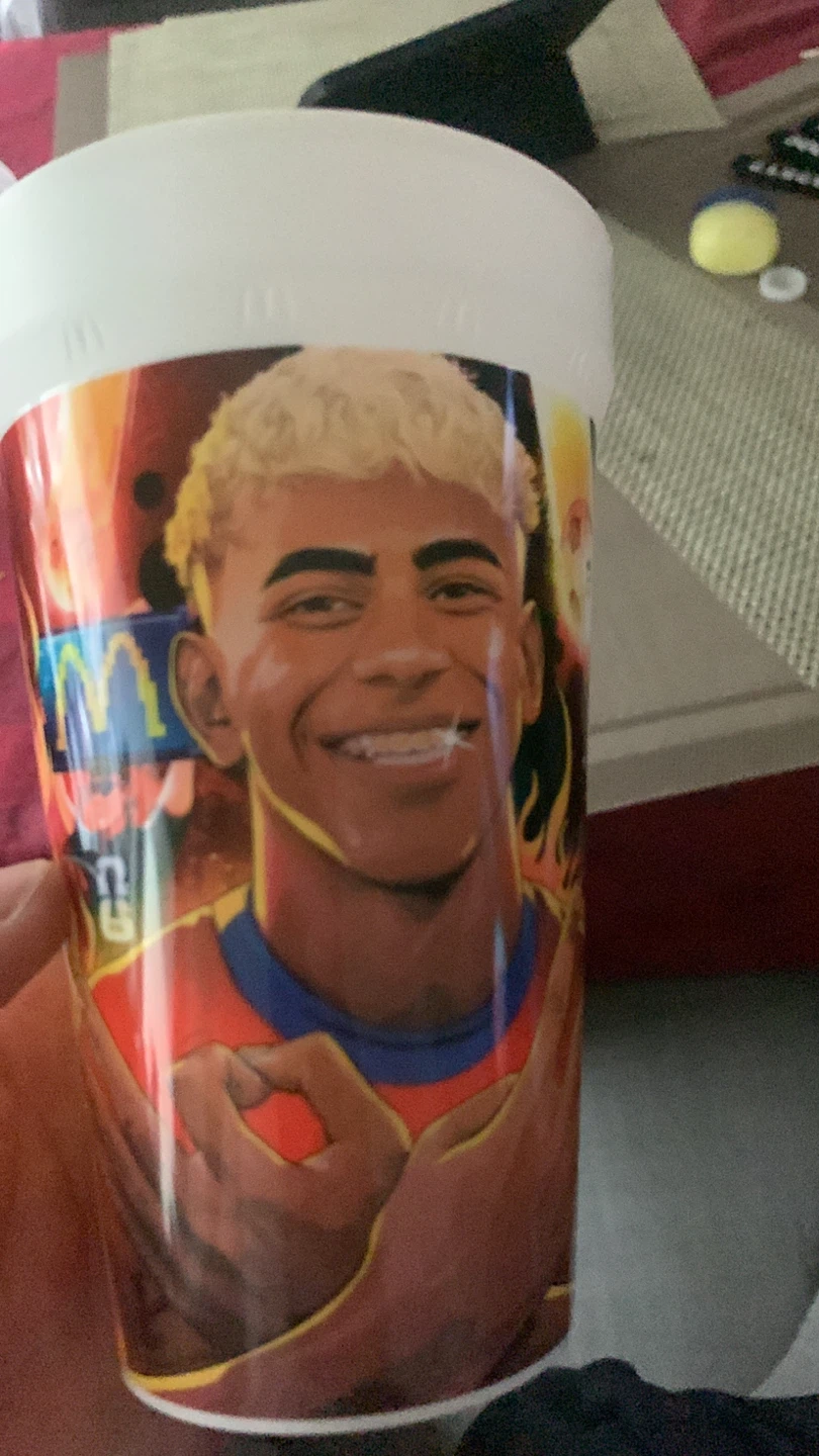 McDonald's Cup with Football Player Graphic