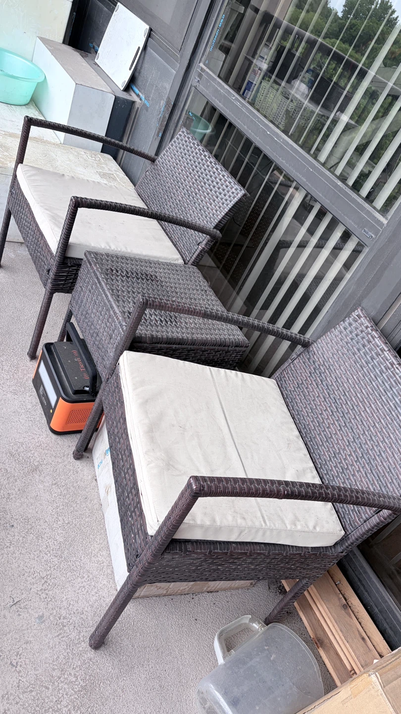 Wicker Patio Furniture Set with Coffee Table - photo 2