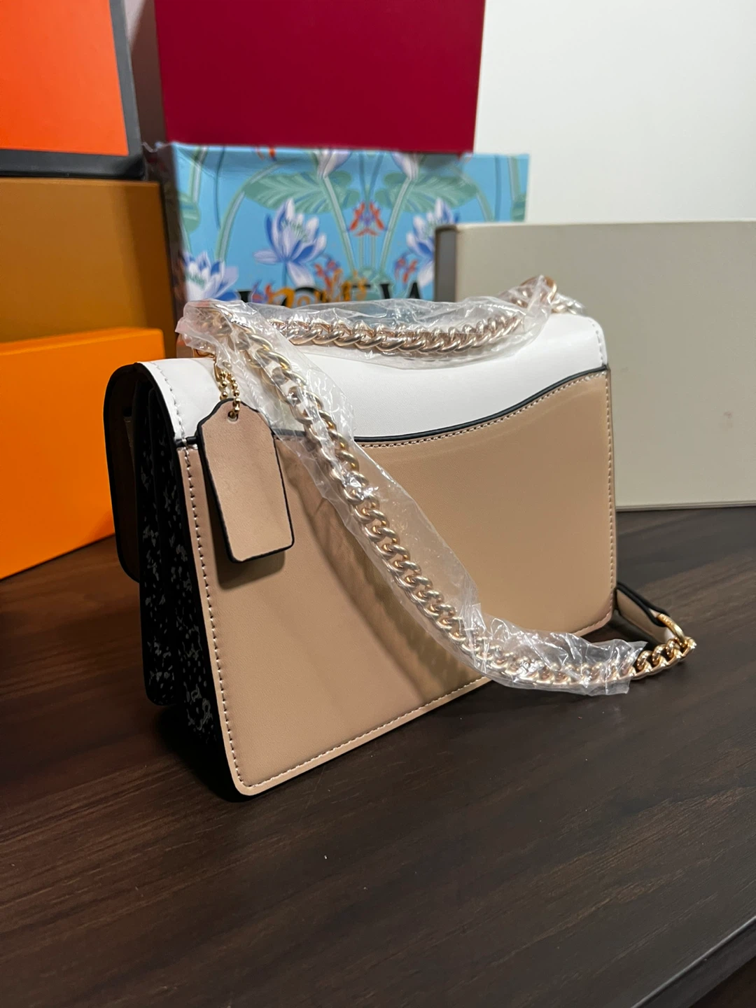 Coach Shoulder Bag - White/Tan - photo 4