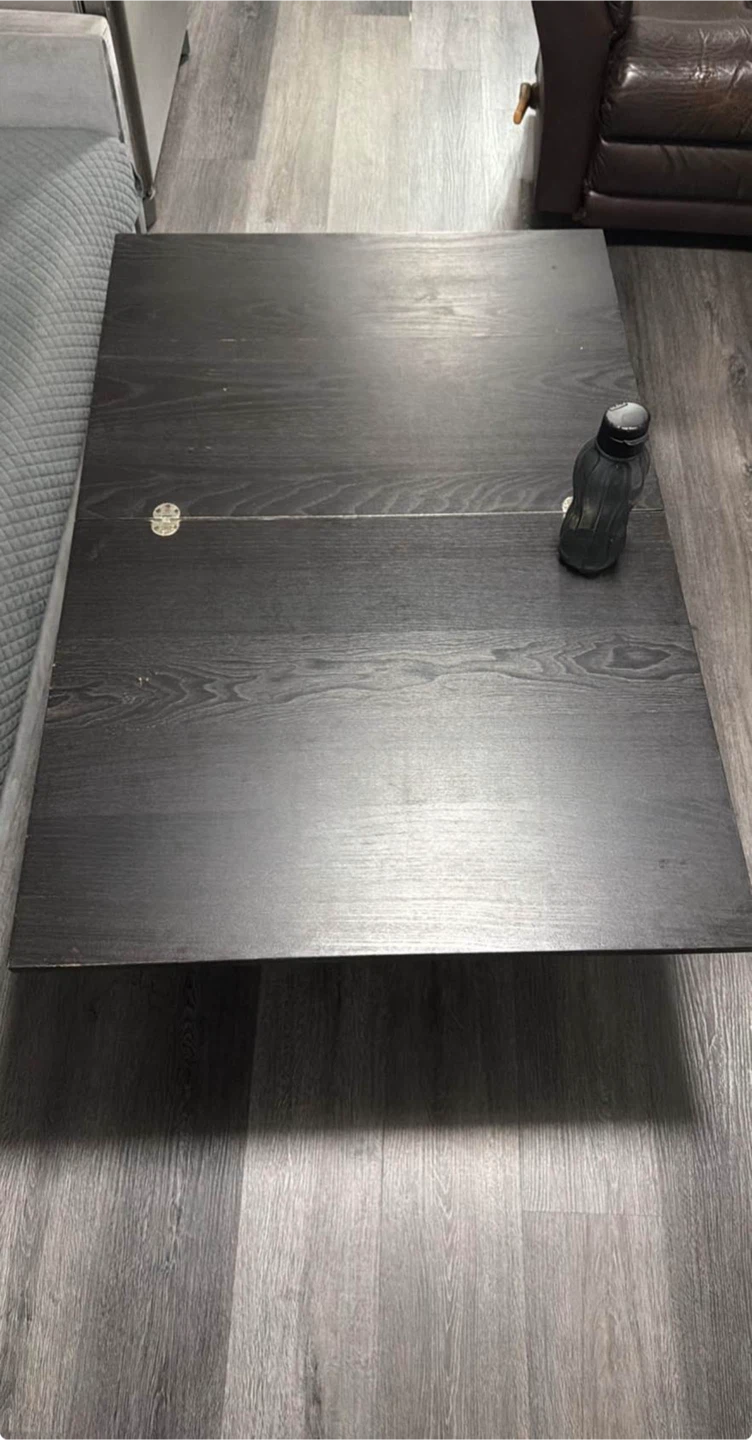 Black Coffee Table with Drawer