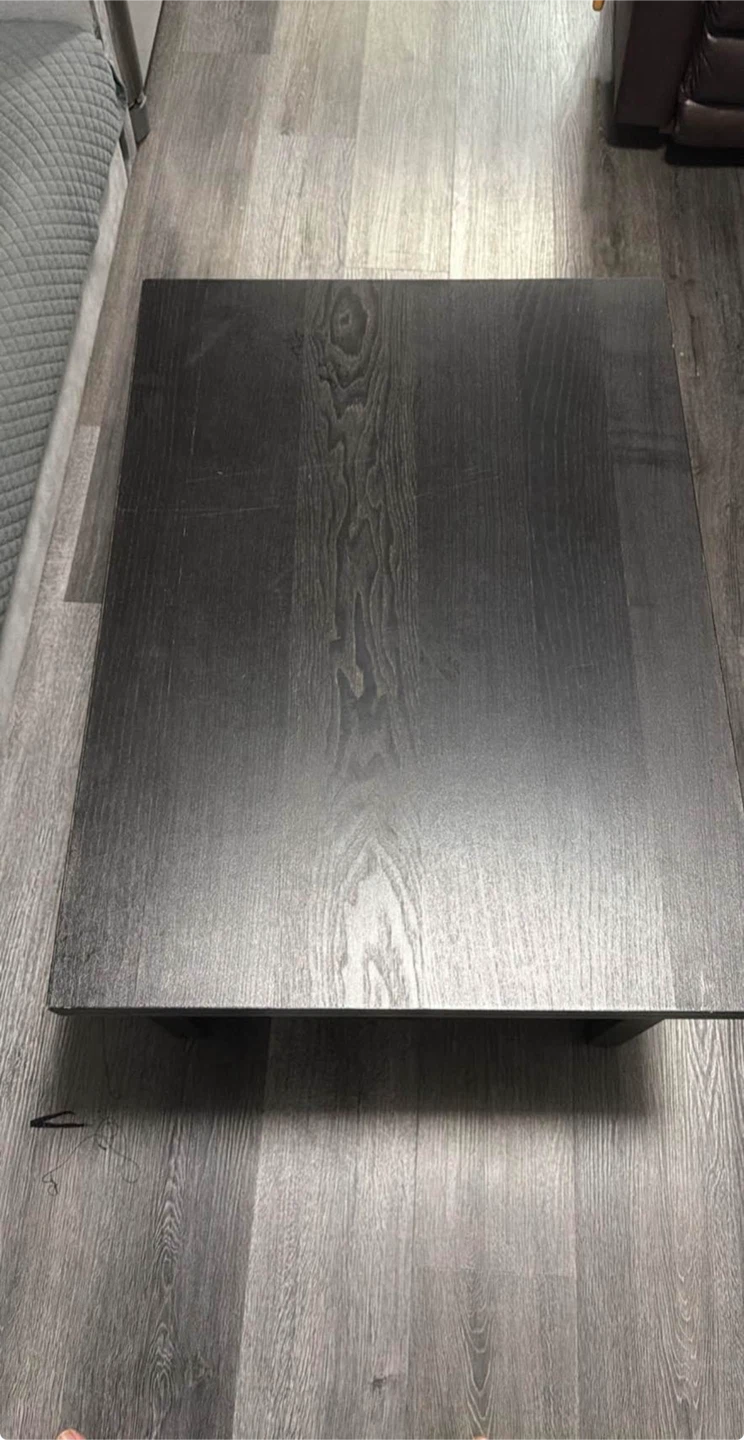 Black Coffee Table with Drawer - photo 3