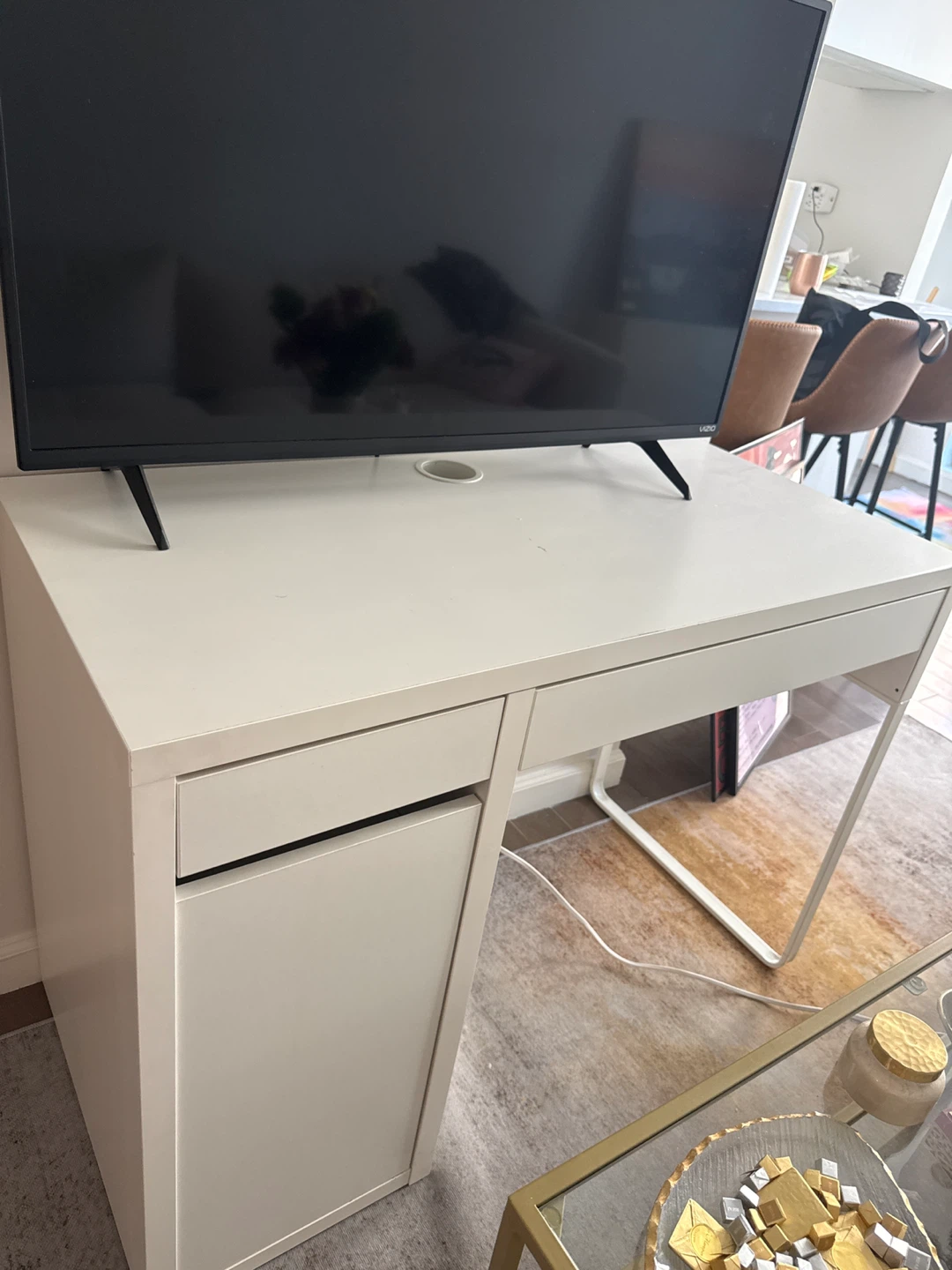 IKEA desk and chair