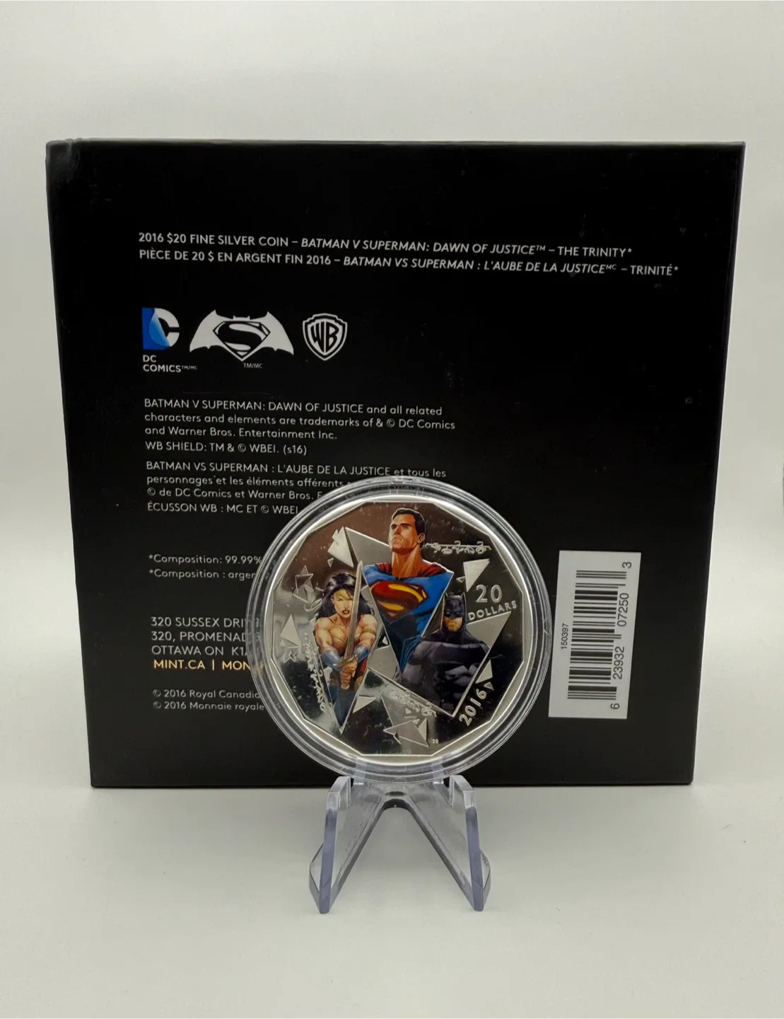 Fine Silver Coin - Batman vs Superman - photo 2
