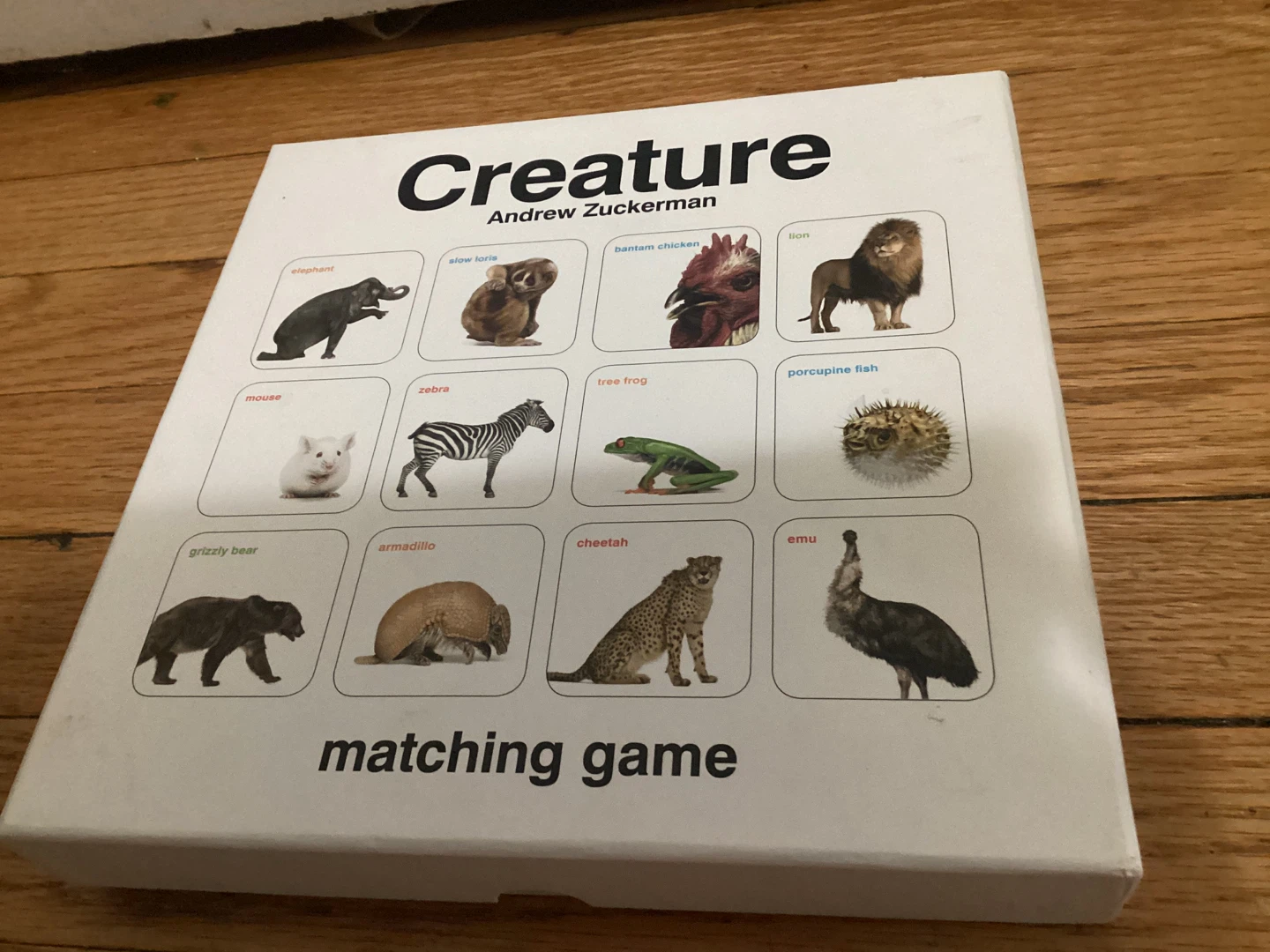 Creature Matching Game by Andrew Zuckerman