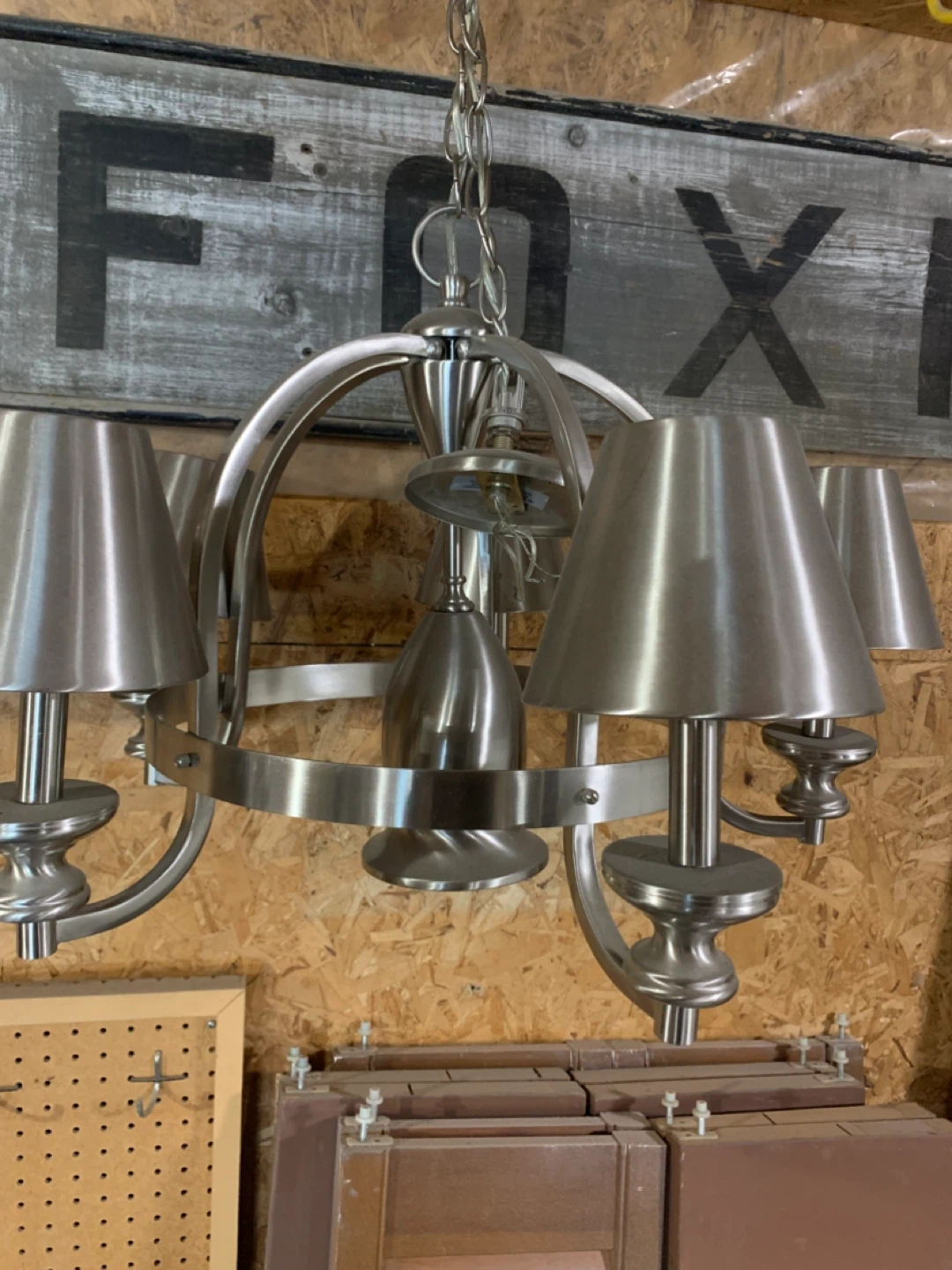 Satin Nickel 5-Light Chandelier