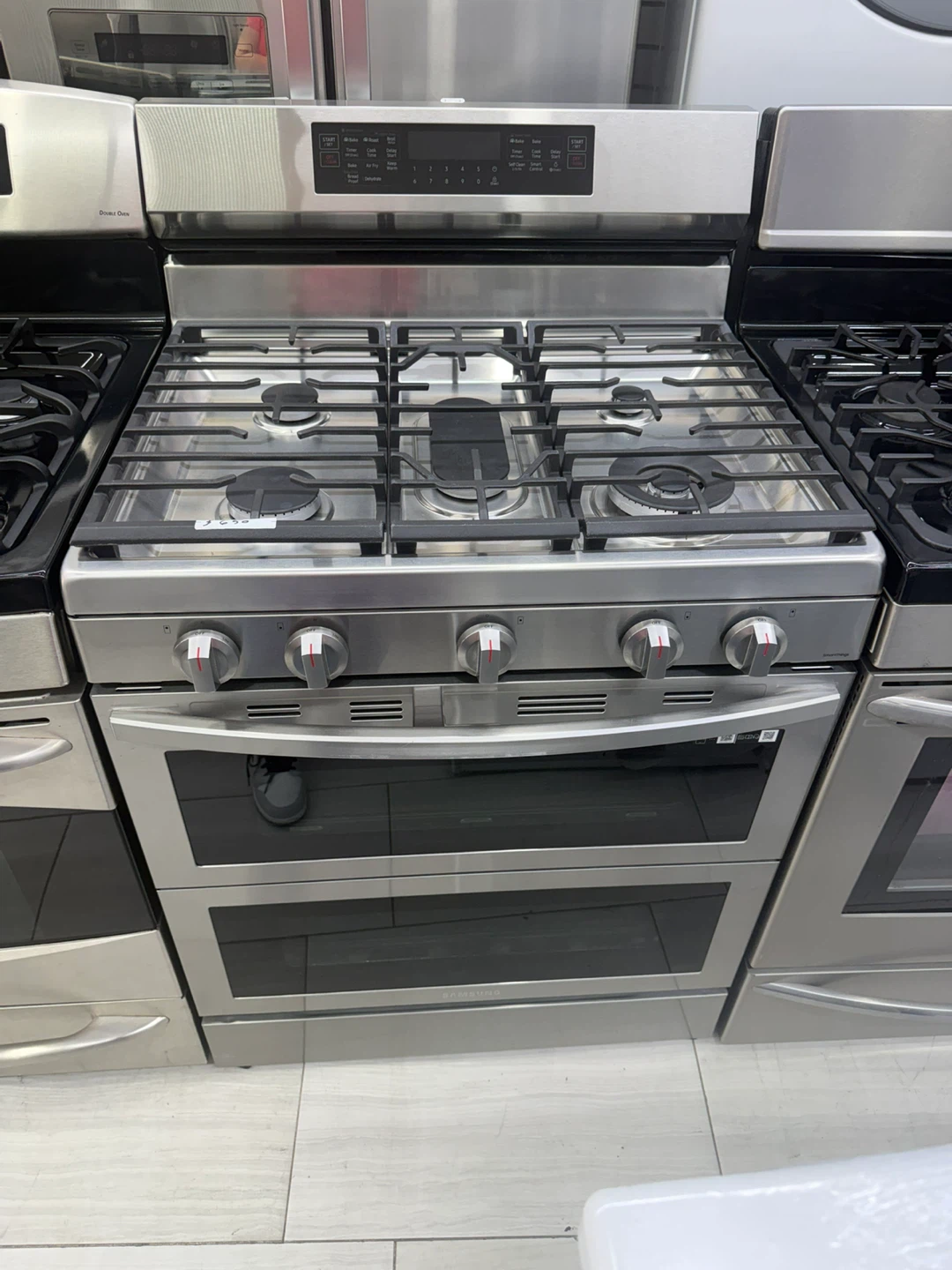 Samsung gas stove 5 burner double oven 30 inches with air fry - photo 4