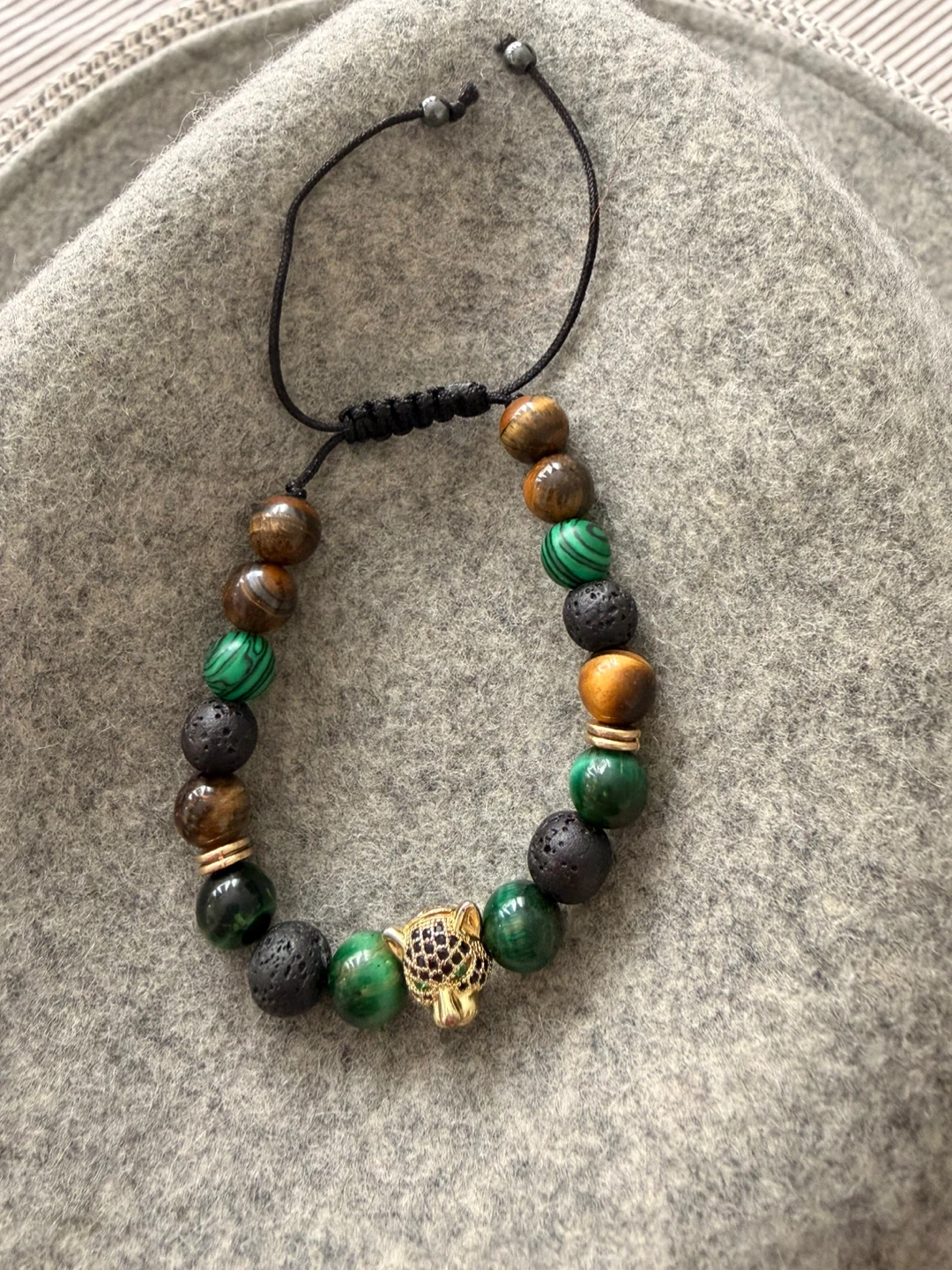 Beaded Bracelet with Panther Charm - photo 3
