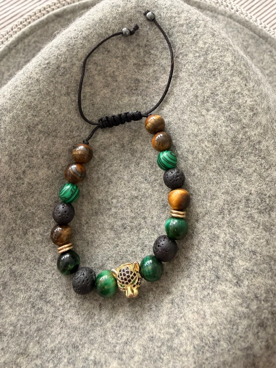 Beaded Bracelet with Panther Charm - photo 3