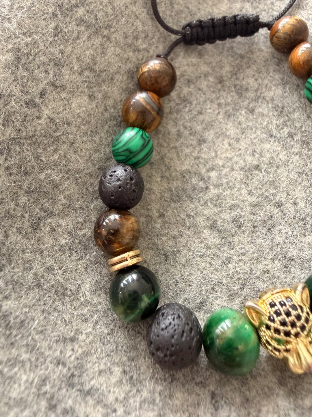 Beaded Bracelet with Panther Charm - photo 4