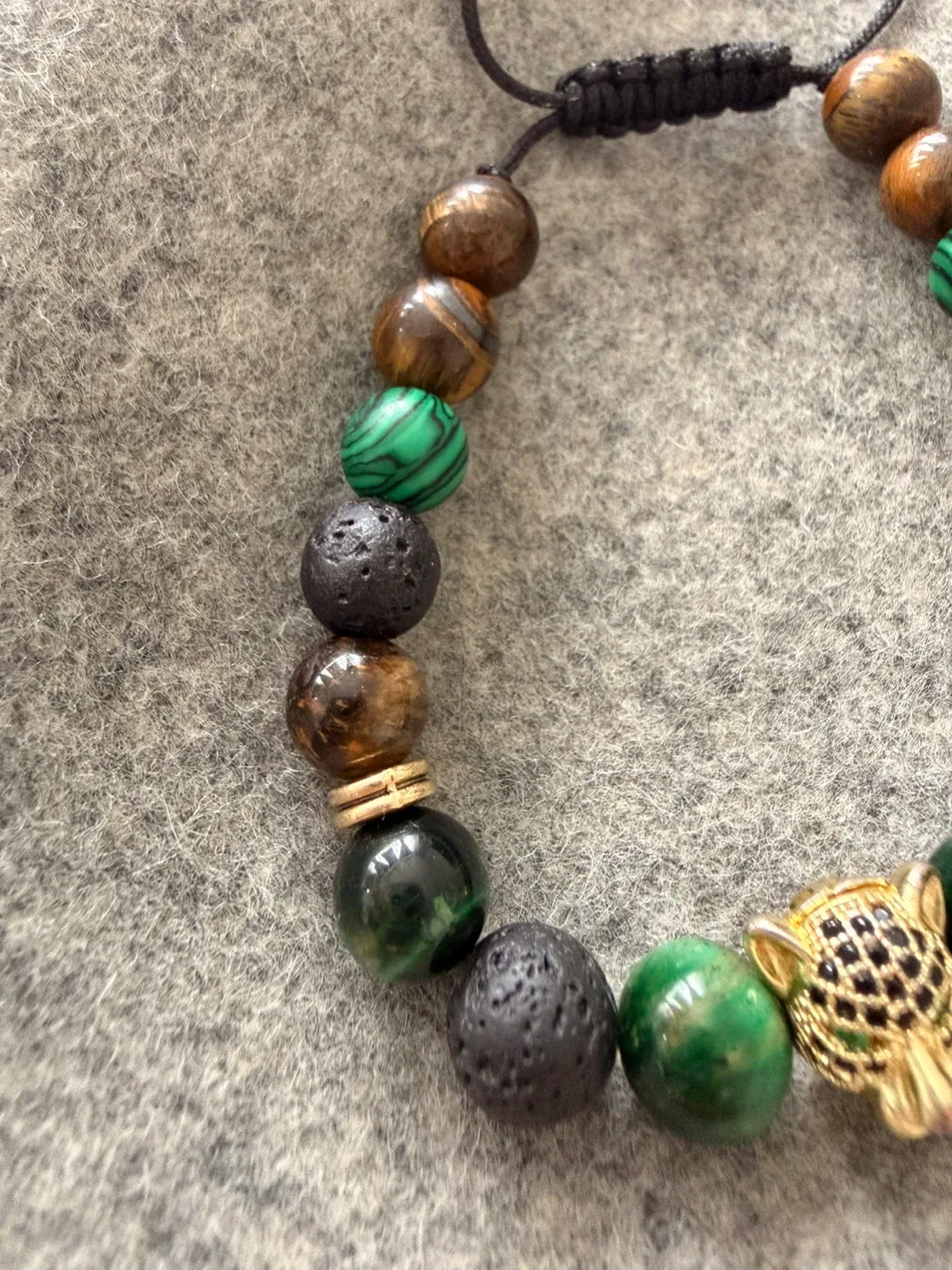 Beaded Bracelet with Panther Charm - photo 4