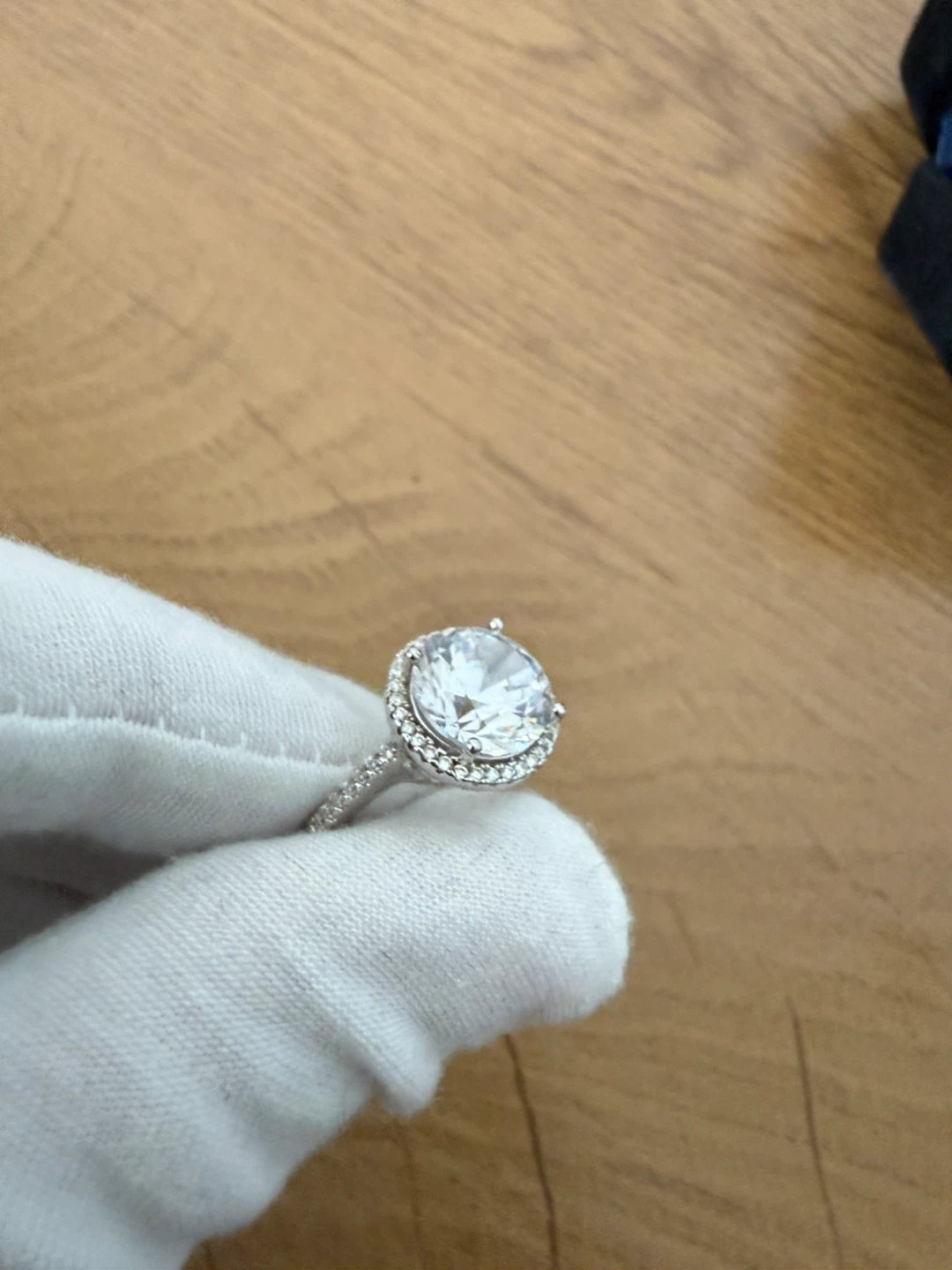Sparkling Halo Engagement Ring