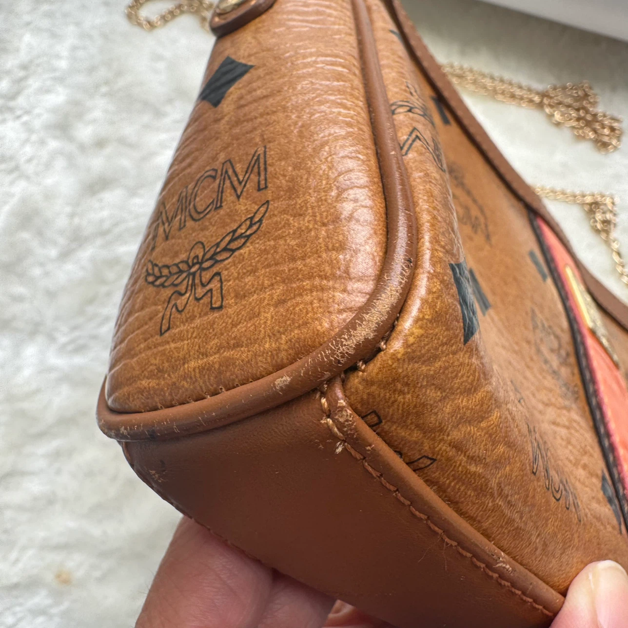 MCM Visetos Clutch with Chain - photo 3