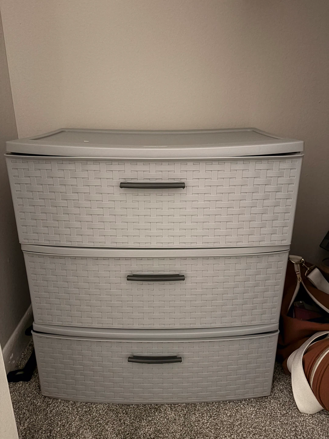 Gray 3-Drawer Storage Organizer