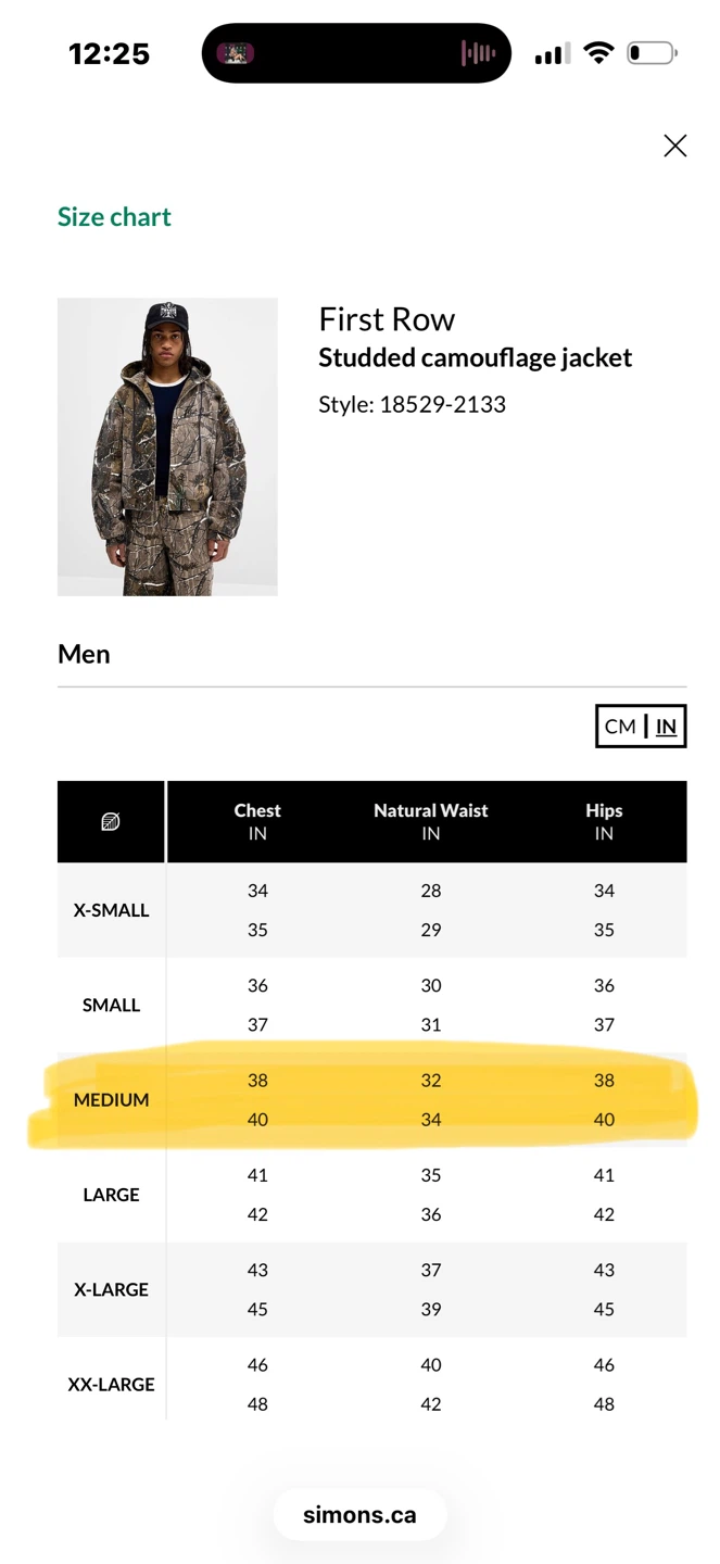 First Row Studded Camouflage MENS Jacket - photo 4