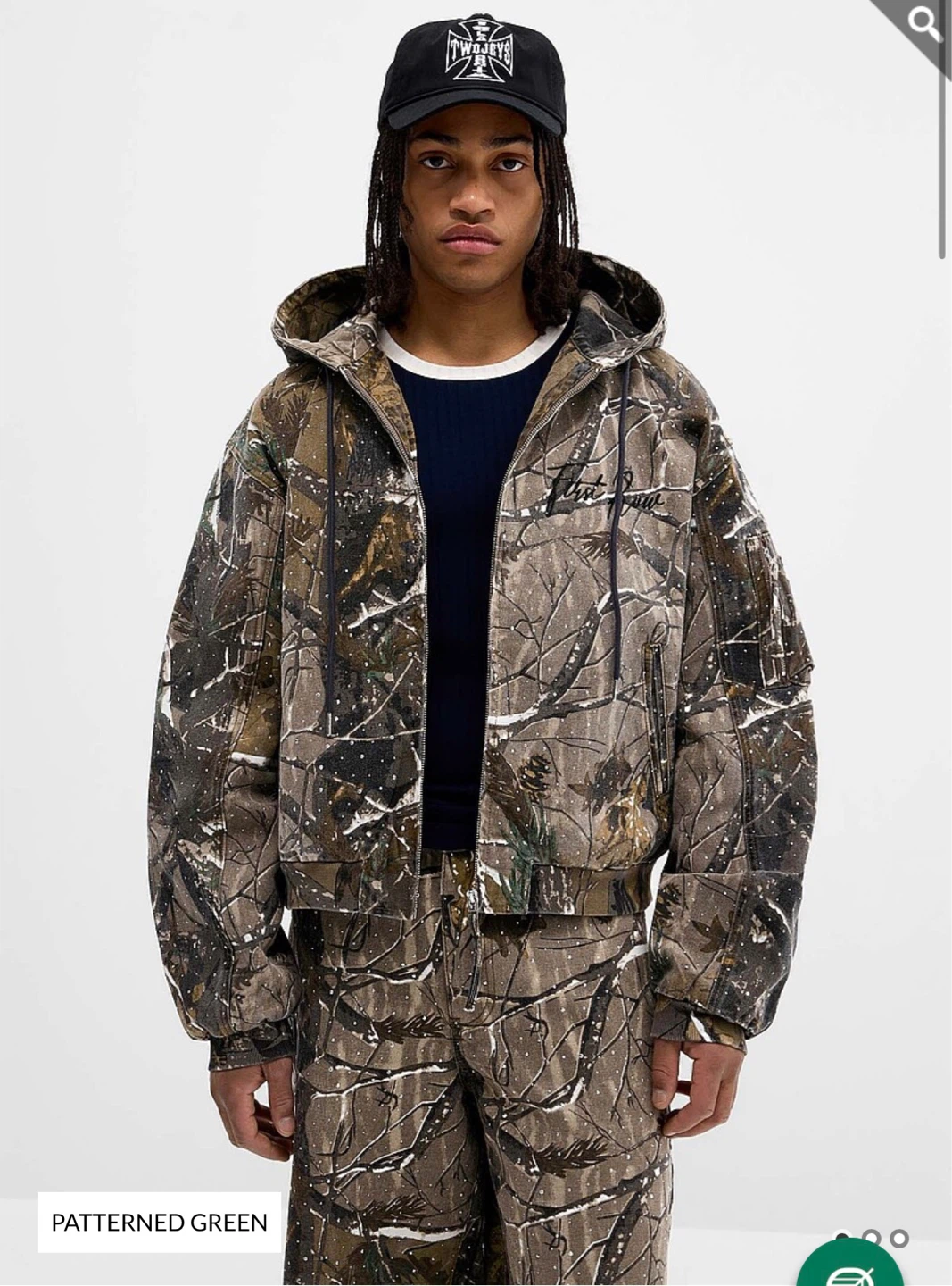 First Row Studded Camouflage MENS Jacket