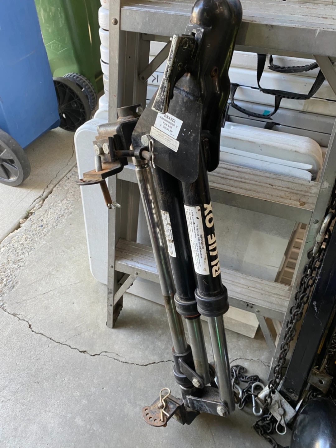 Blue ox range finder 2 2” tow bar