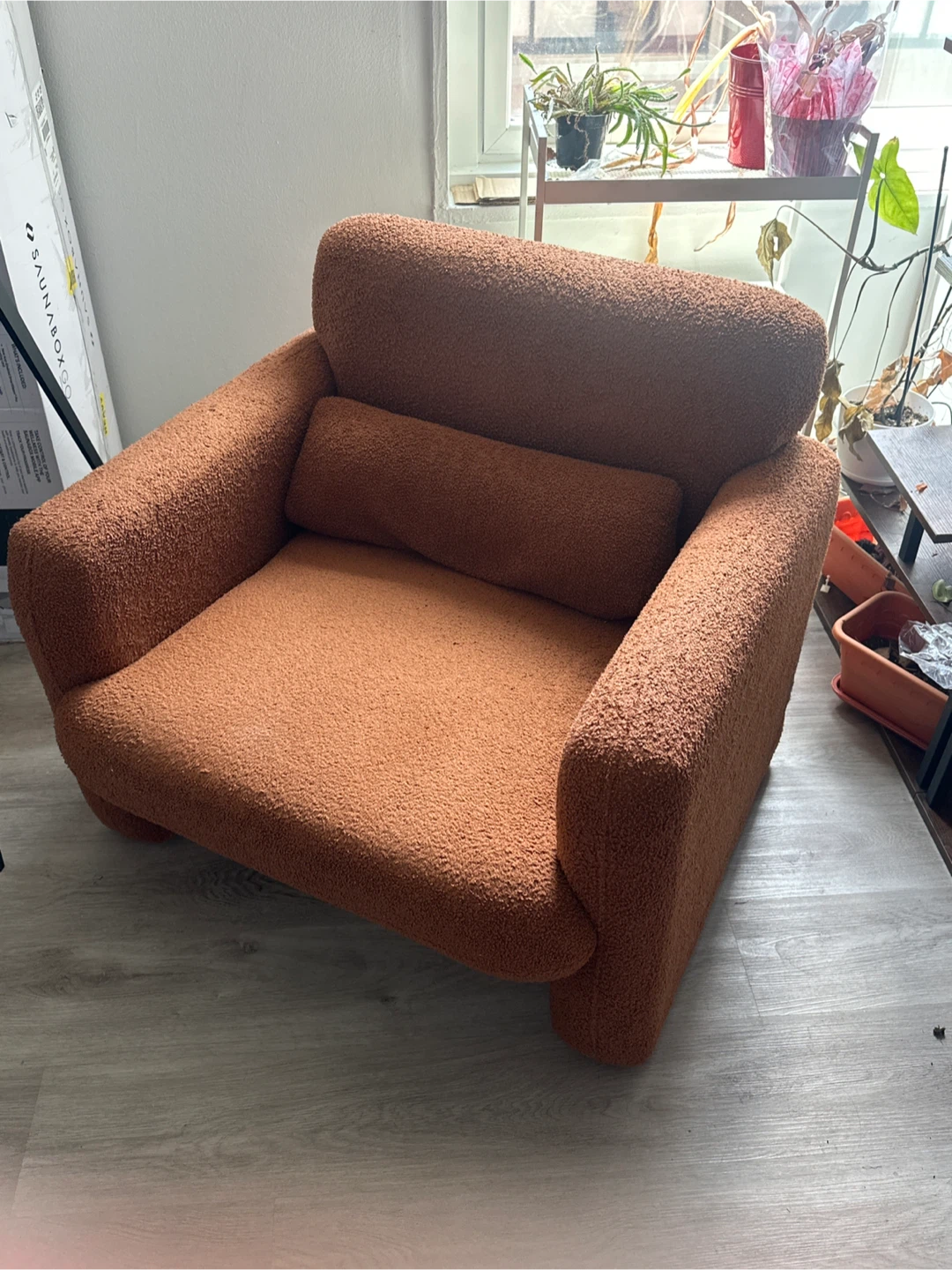 Plush Armchair - Burnt Orange