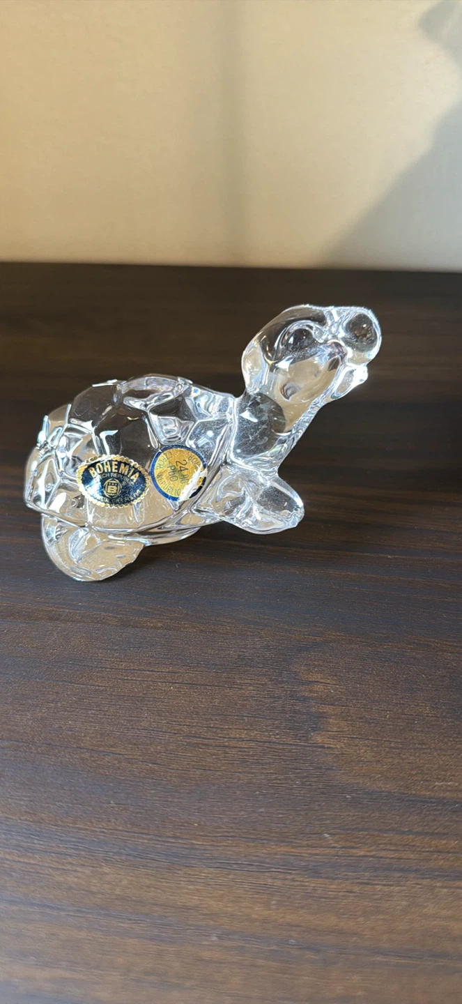 Bohemian Crystal Turtle Figurine - photo 3