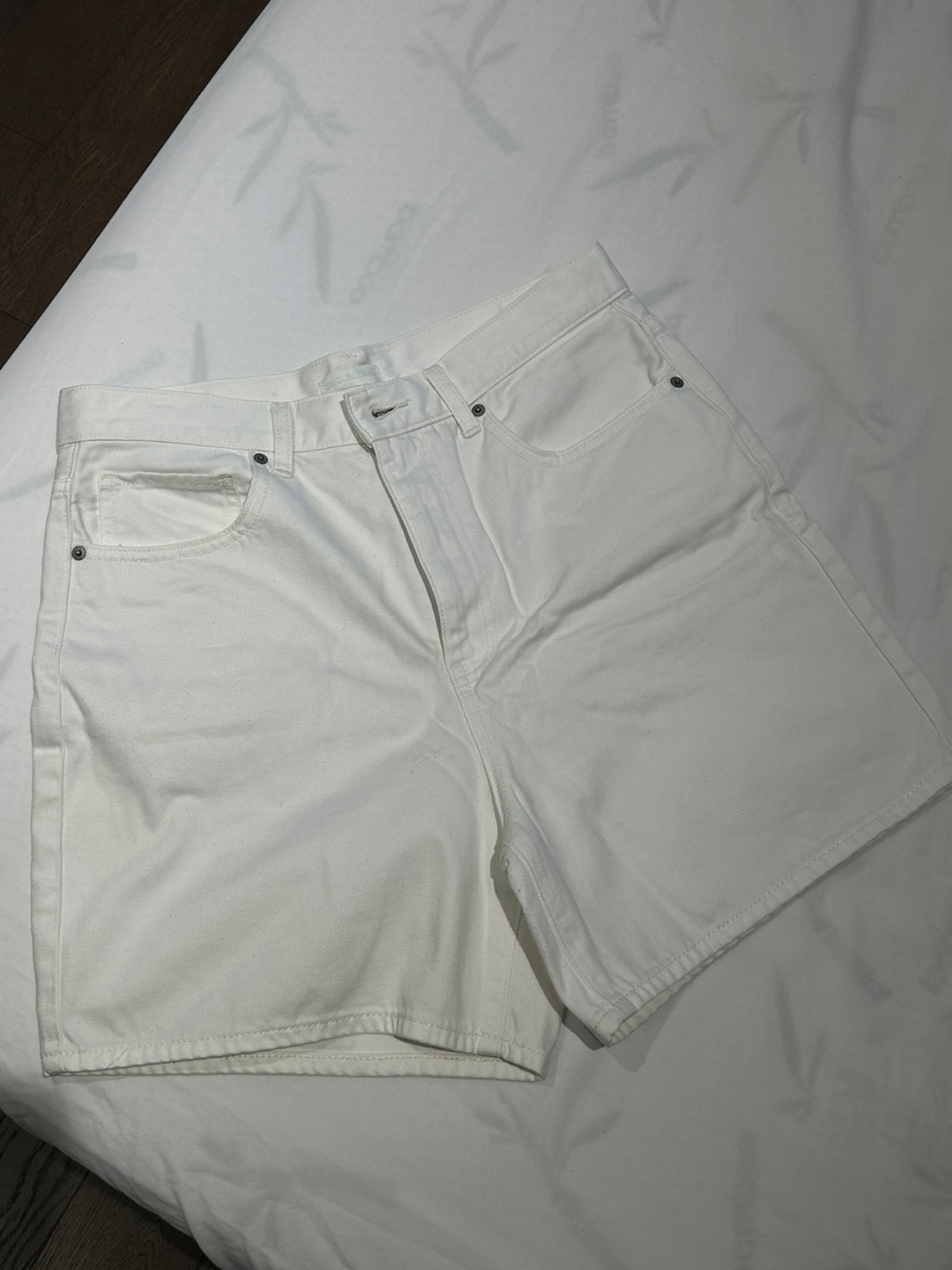 UNIQLO White Denim Shorts