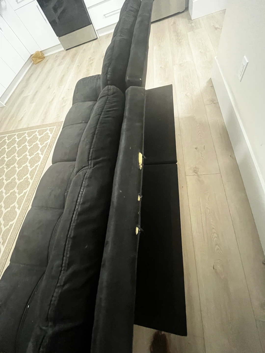 Black Futon Sofa Bed - photo 3