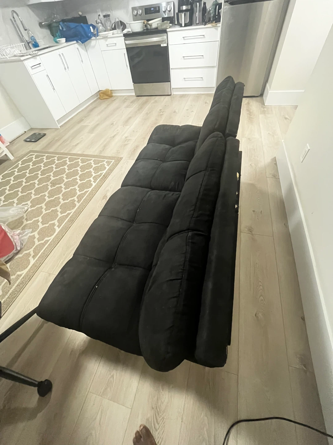 Black Futon Sofa Bed - photo 4