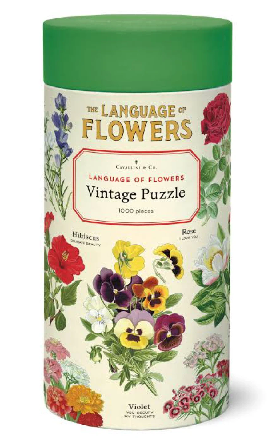 Cavallini & Co. Vintage Puzzle - The Language of Flowers