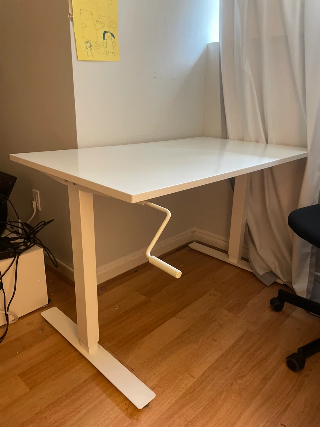 IKEA SKARSTA Adjustable Sit/Stand Desk – White - photo 4