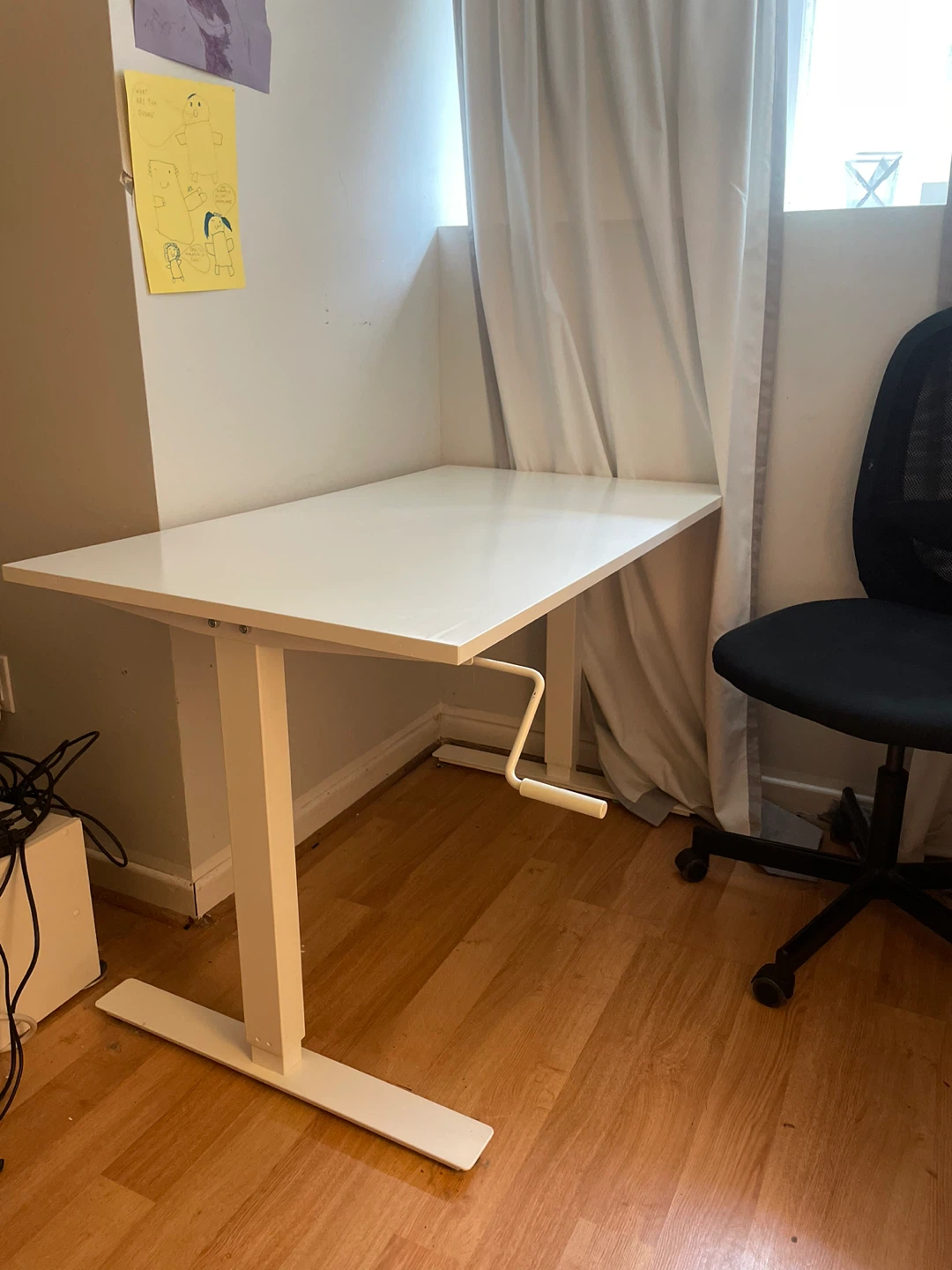 IKEA SKARSTA Adjustable Sit/Stand Desk – White - photo 5