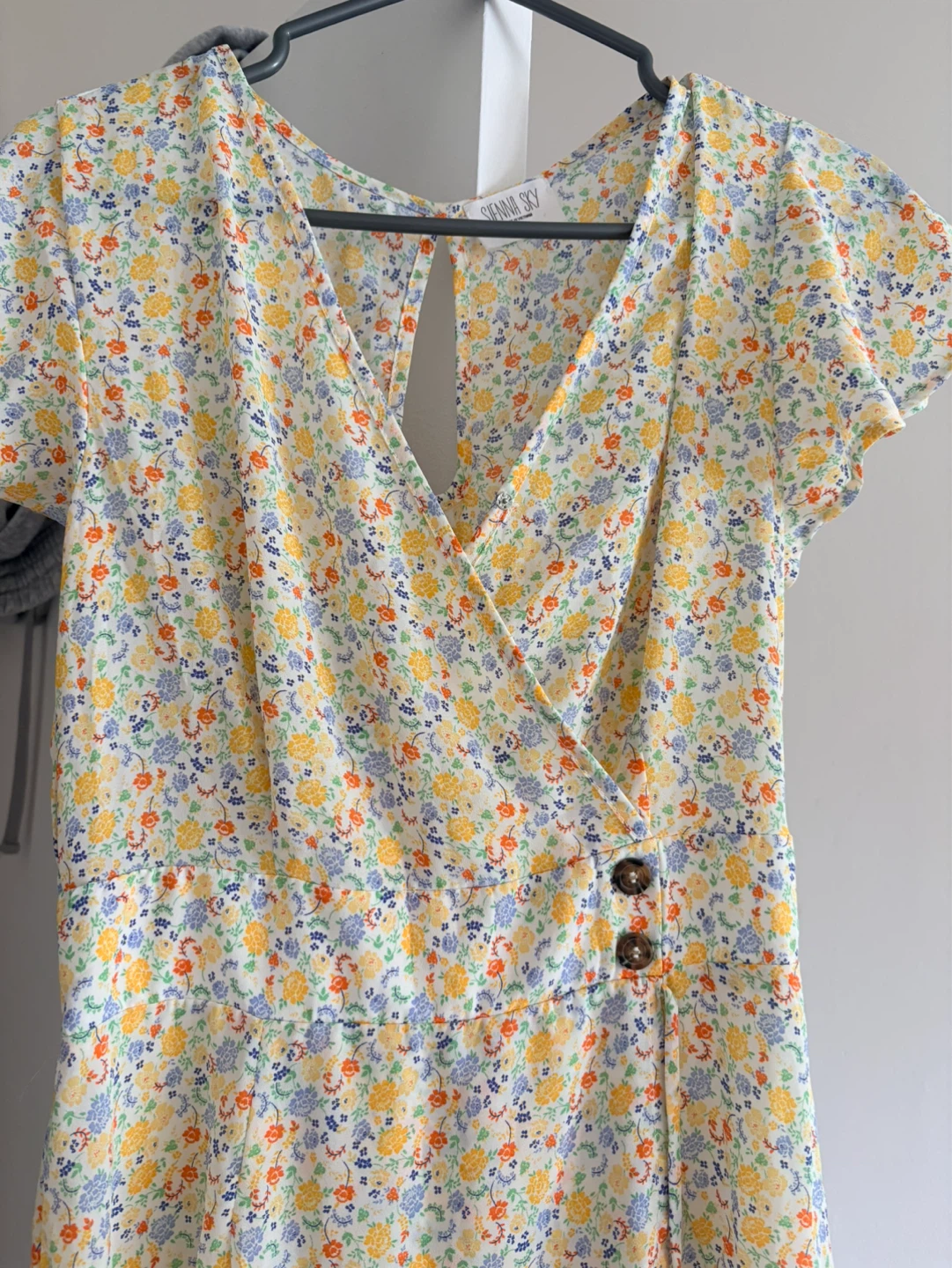 Floral Wrap Dress - Size M