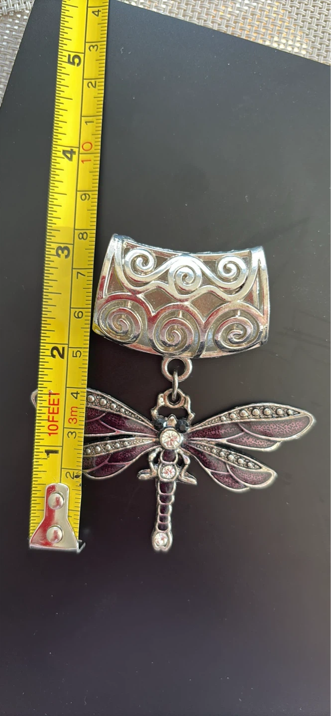 Dragonfly Scarf Ring - photo 3