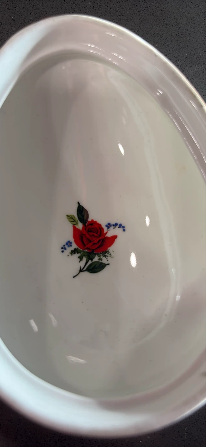 Decorative Ceramic Egg Trinket Box with Roses - photo 4