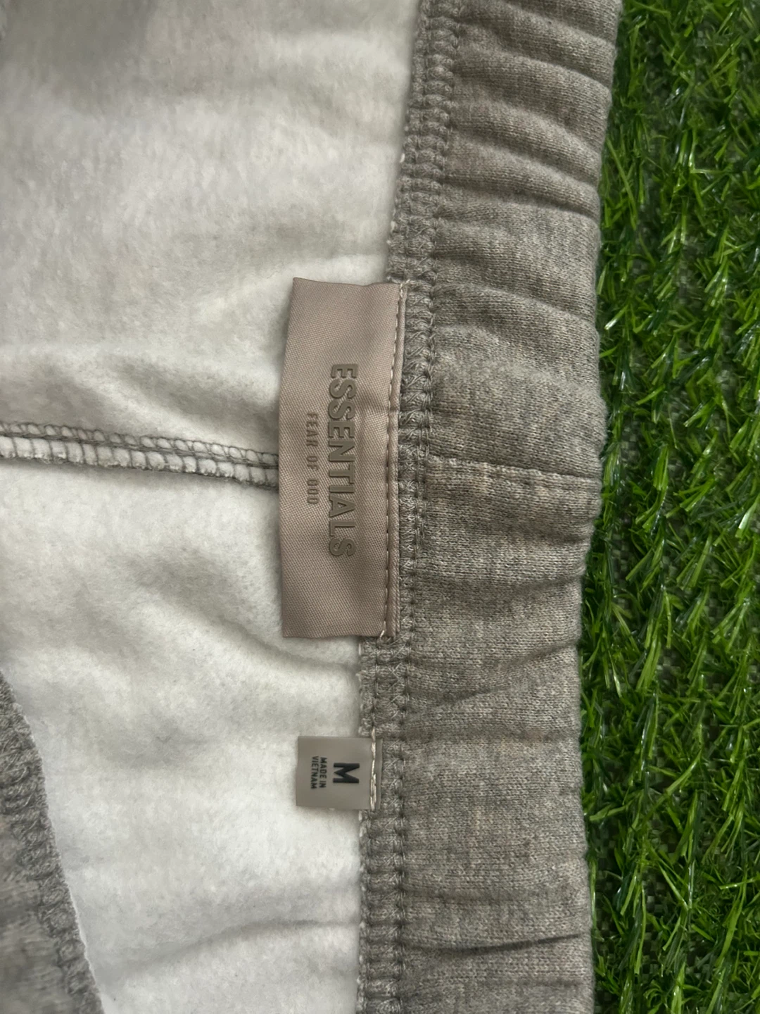 ESSENTIALS - Grey Sweat Shorts Men's - photo 3
