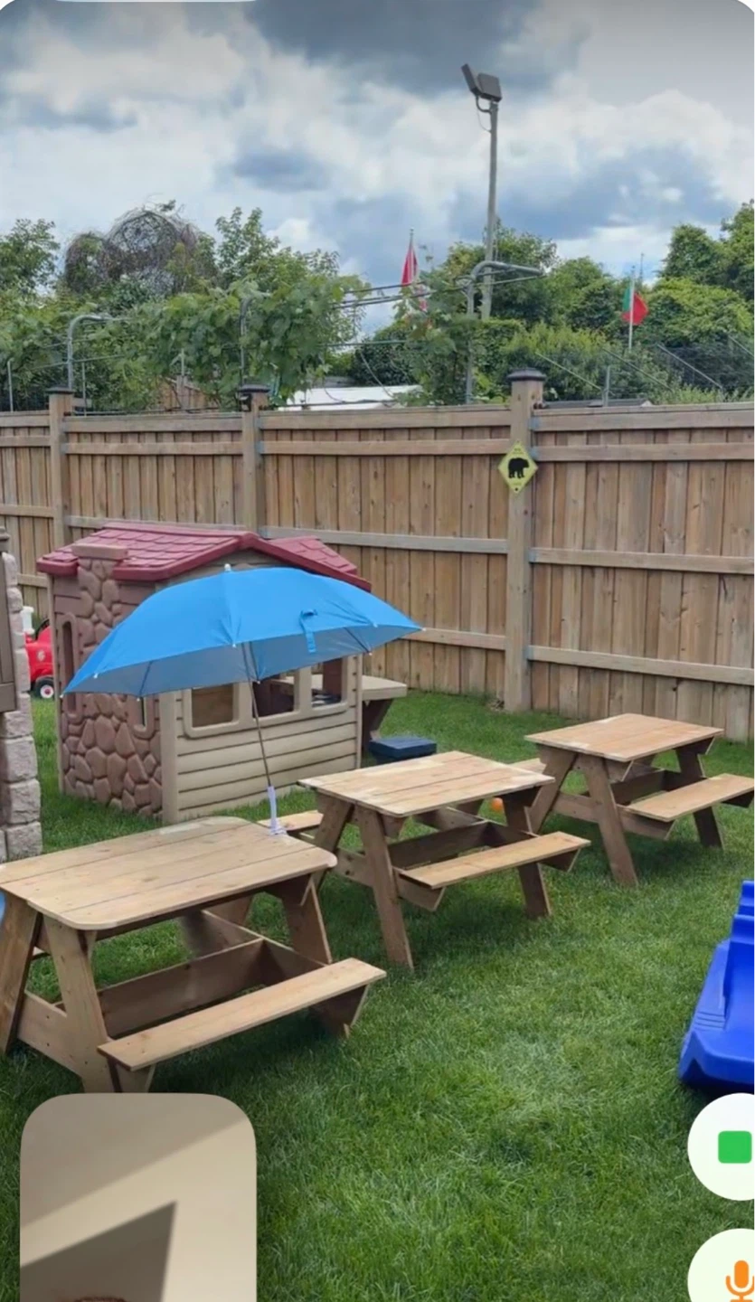 Wooden Picnic Table Set for Kids