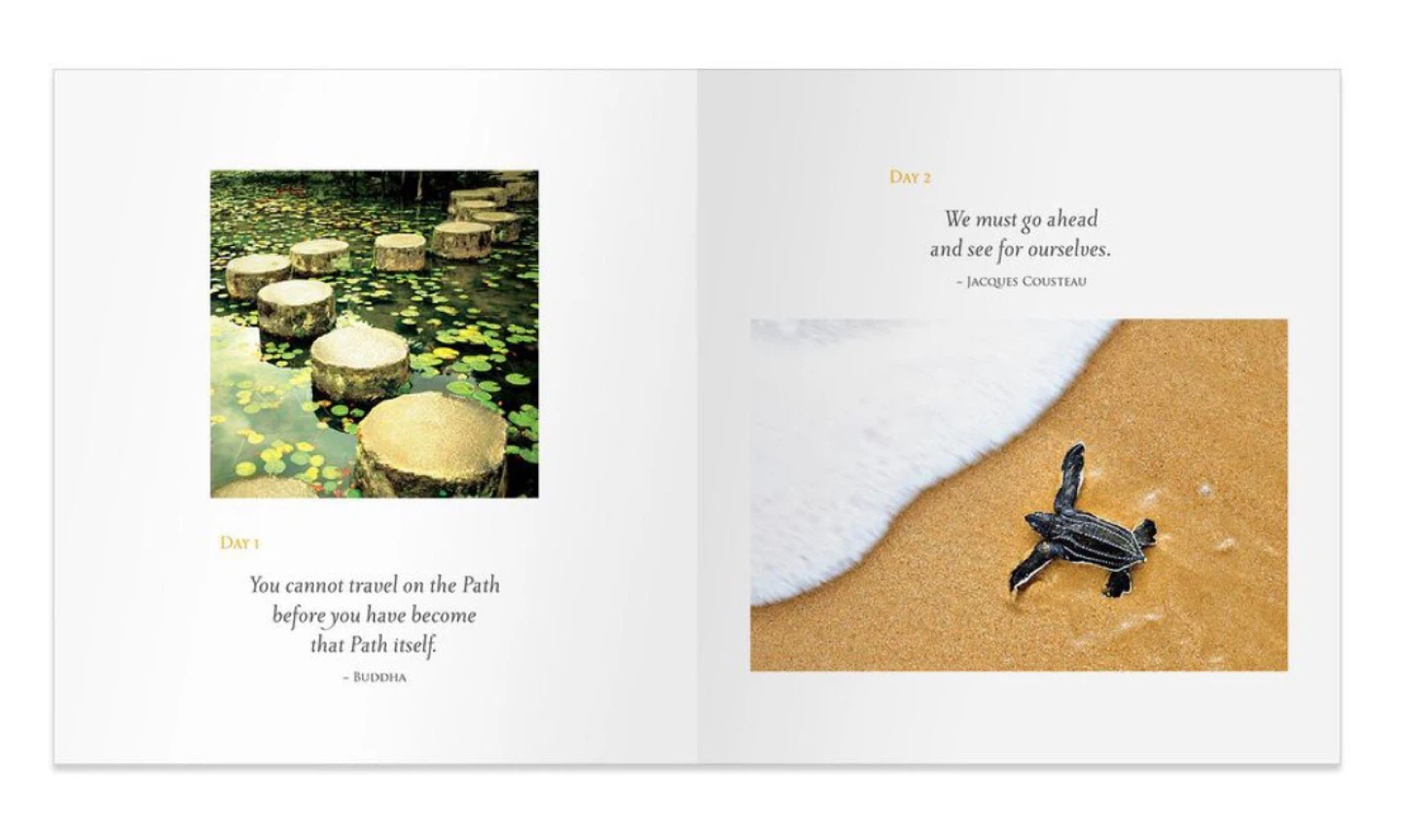 Daily Calm Photos and Wisdom to Lift Your Spirit Book - photo 2