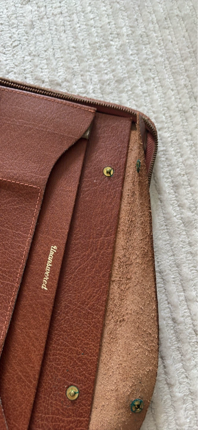 Vintage Leather Organizer Folio - photo 3