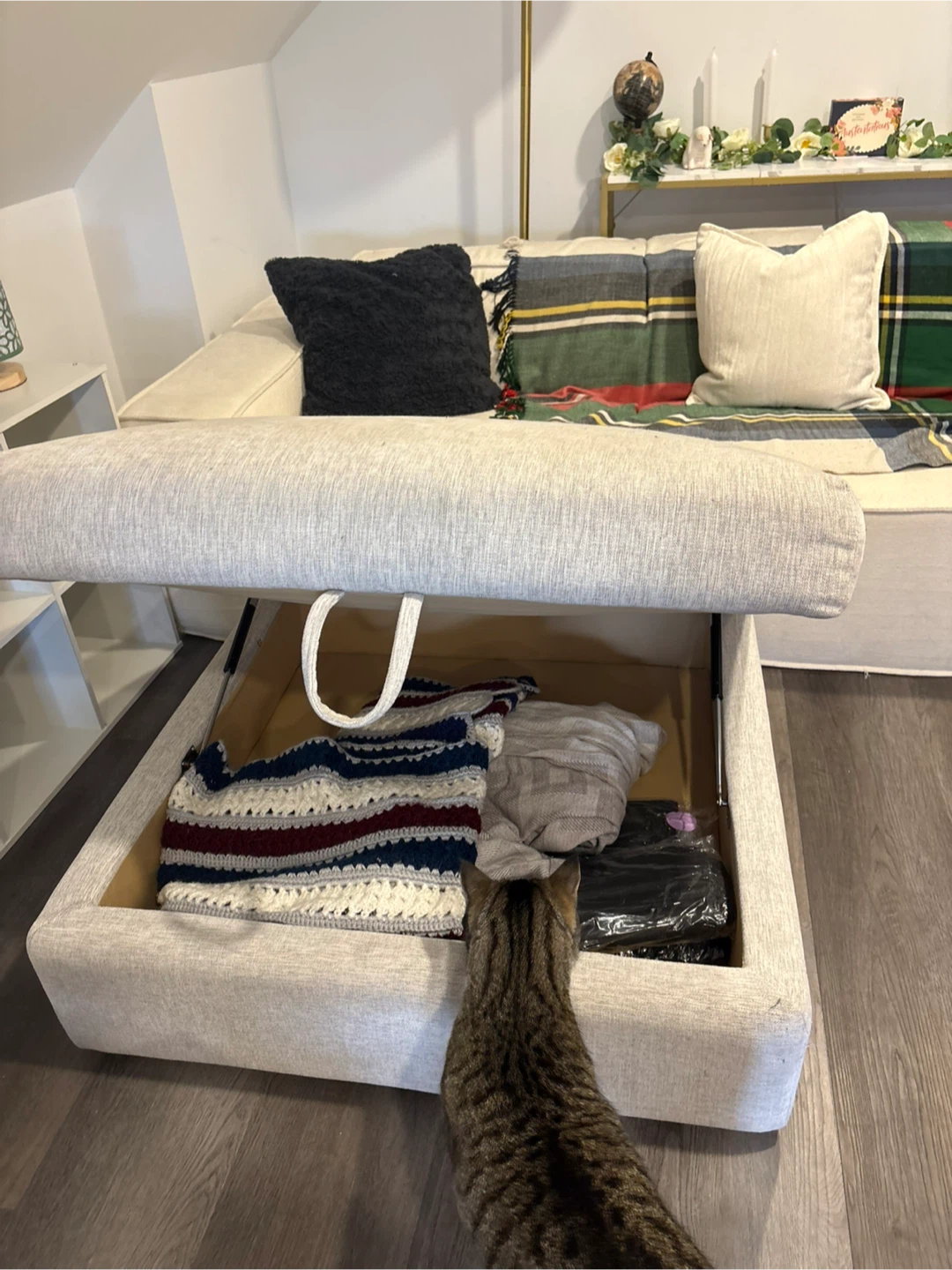 Brick Couch + Ottoman with storage for Sale - photo 5
