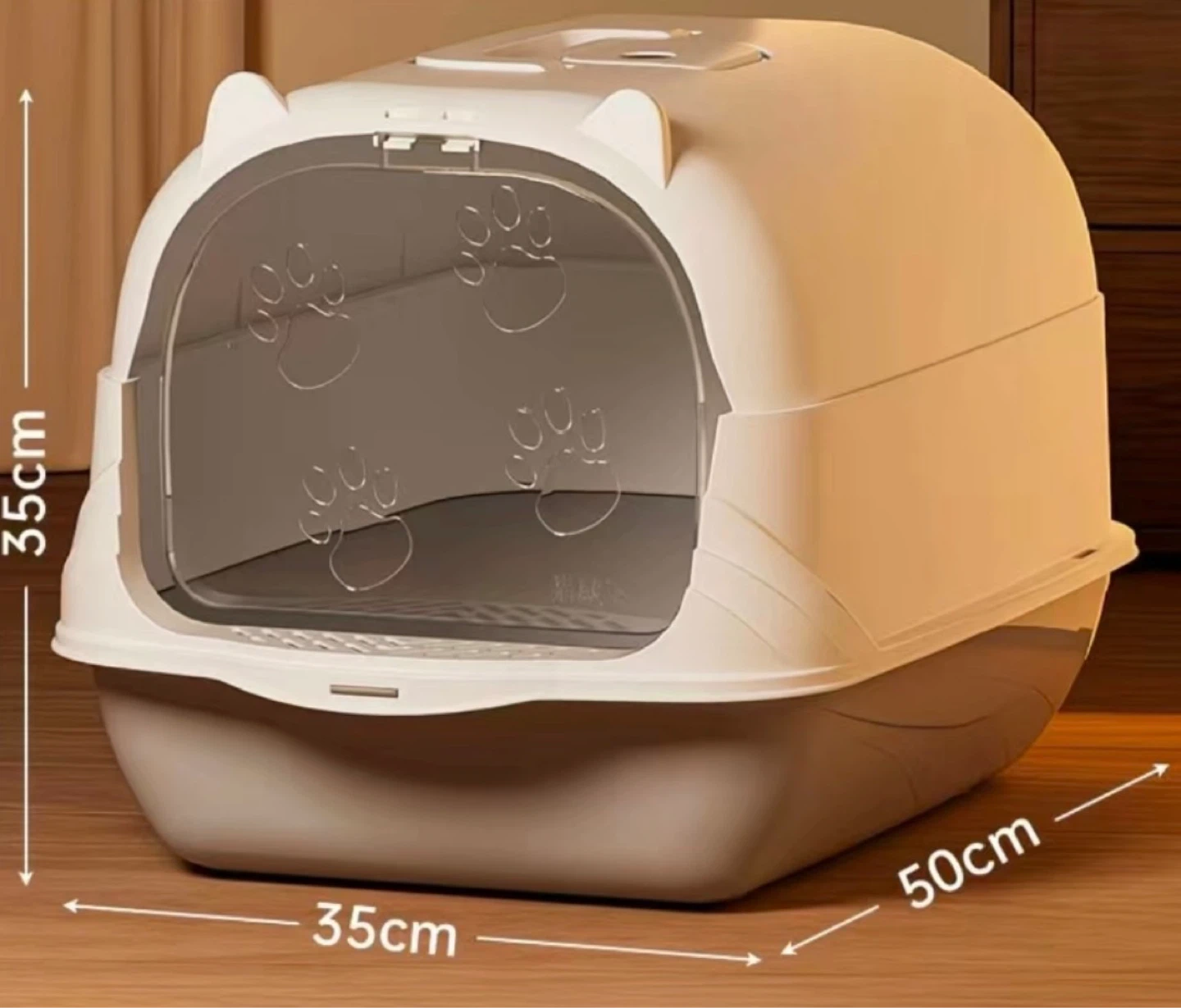 Enclosed Cat Litter Box with Scoop