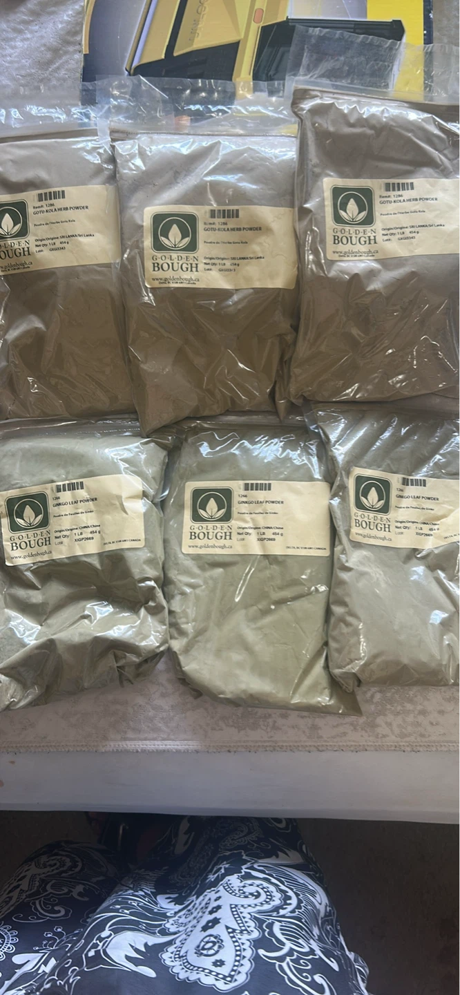 Golden Bough Gotu Kola Herb Powder & Ginkgo Leaf Powder