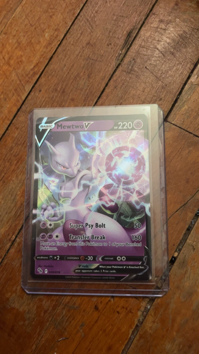 Mewtwo V Pokémon Card