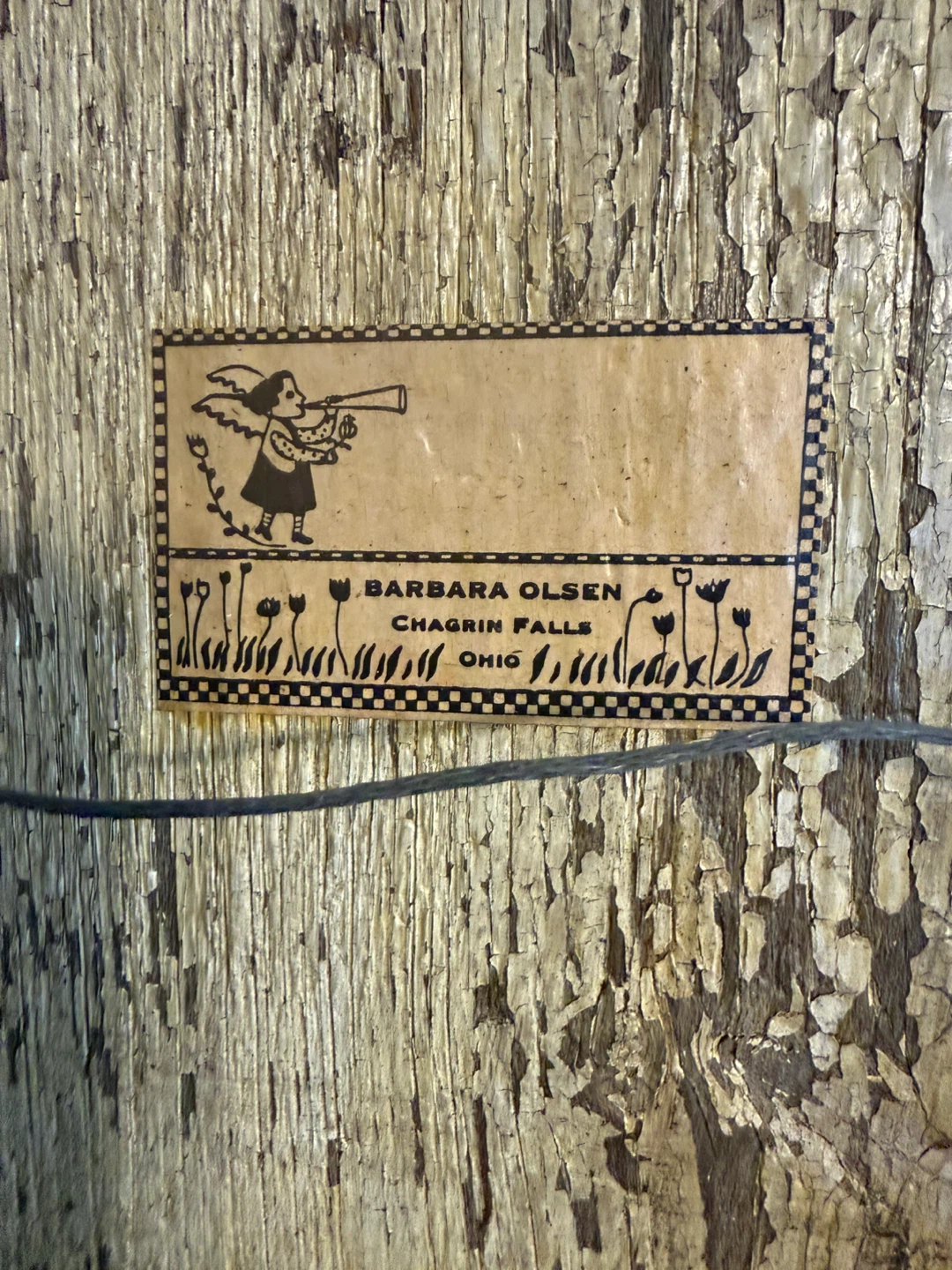 Mixed media folk art on wood by Barbara Olsen - photo 2