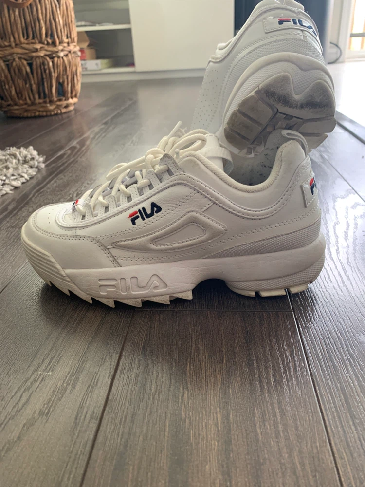 White Fila Disruptor II Sneakers