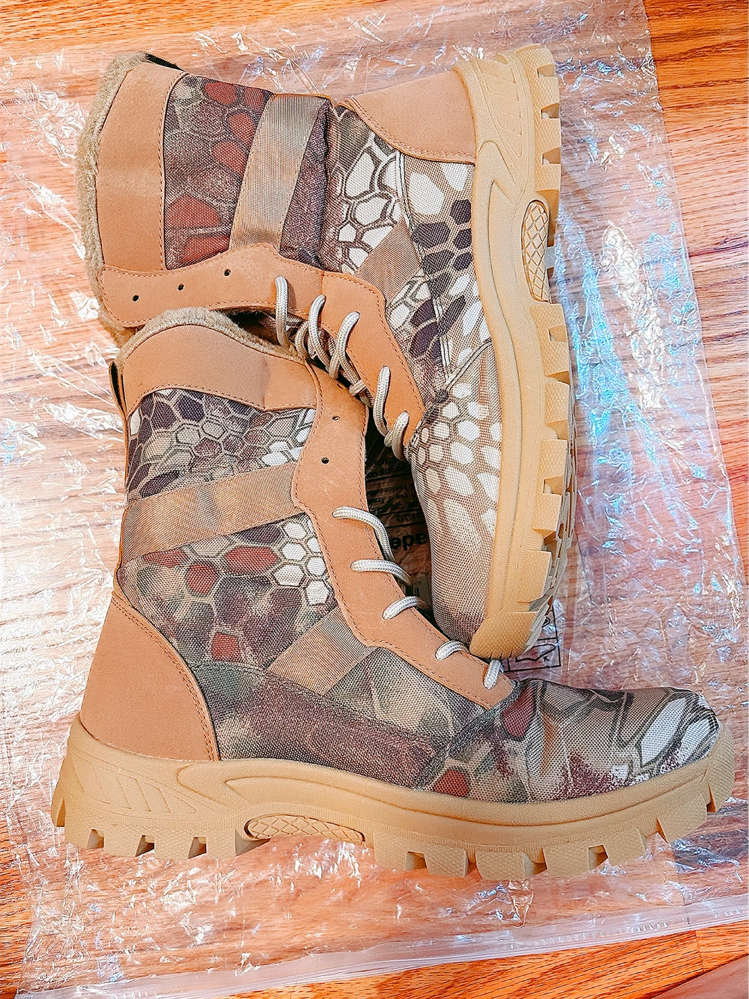Men's Winter Boots Camouflage Fur Lined - photo 2