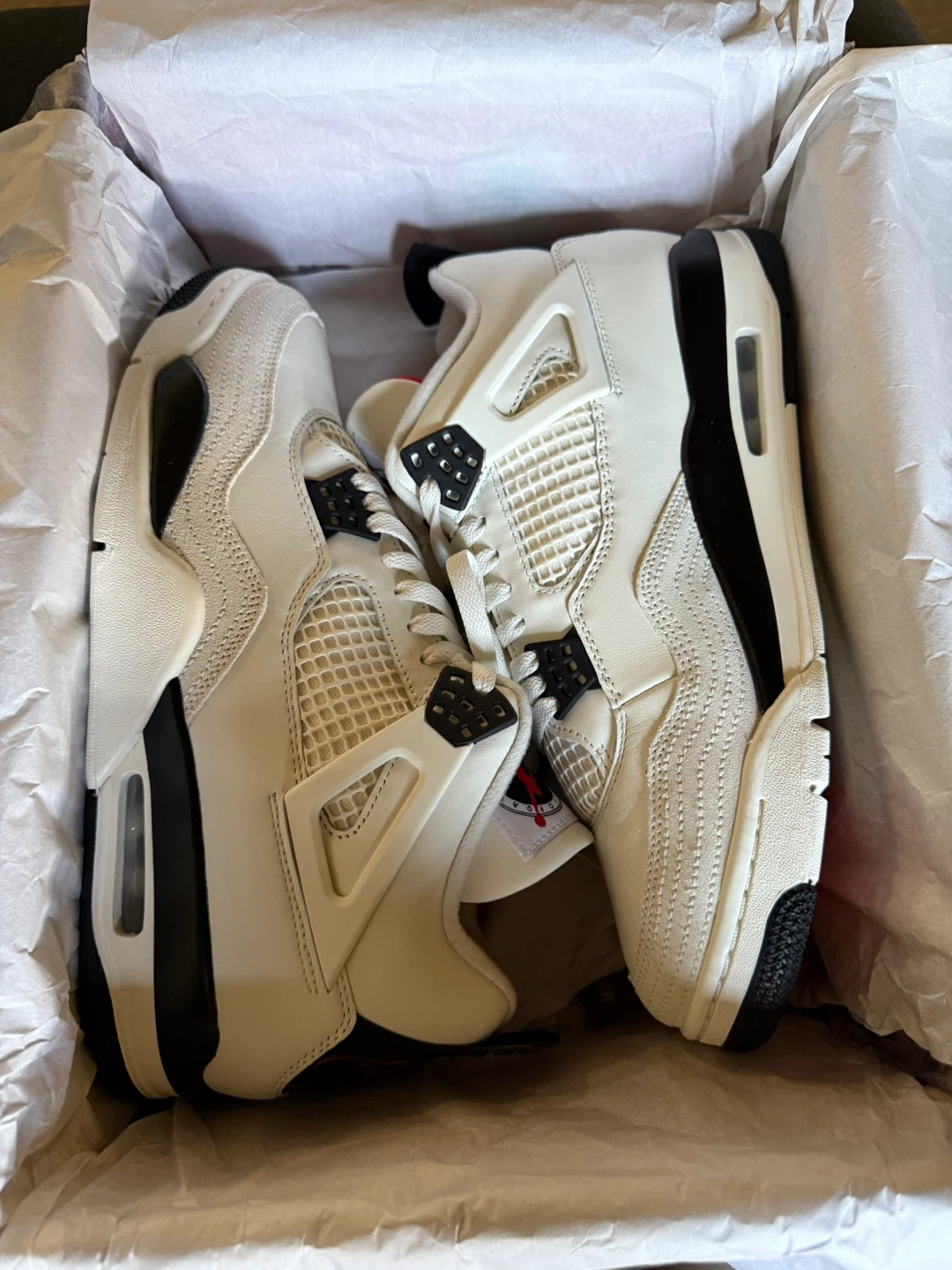 Air Jordan 4 Retro OG 'Sail' Sneakers - photo 3
