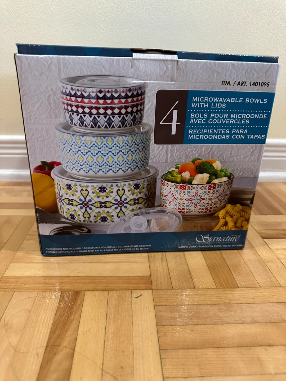 Signature "Microwavable Bowls with Lids" Set (4 pcs)