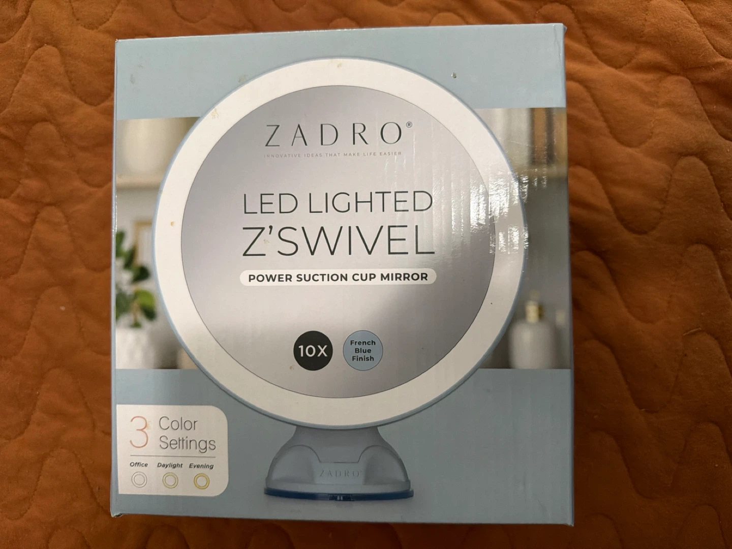 Zadro LED Lighted Z'Swivel Power Suction Cup Mirror - photo 3