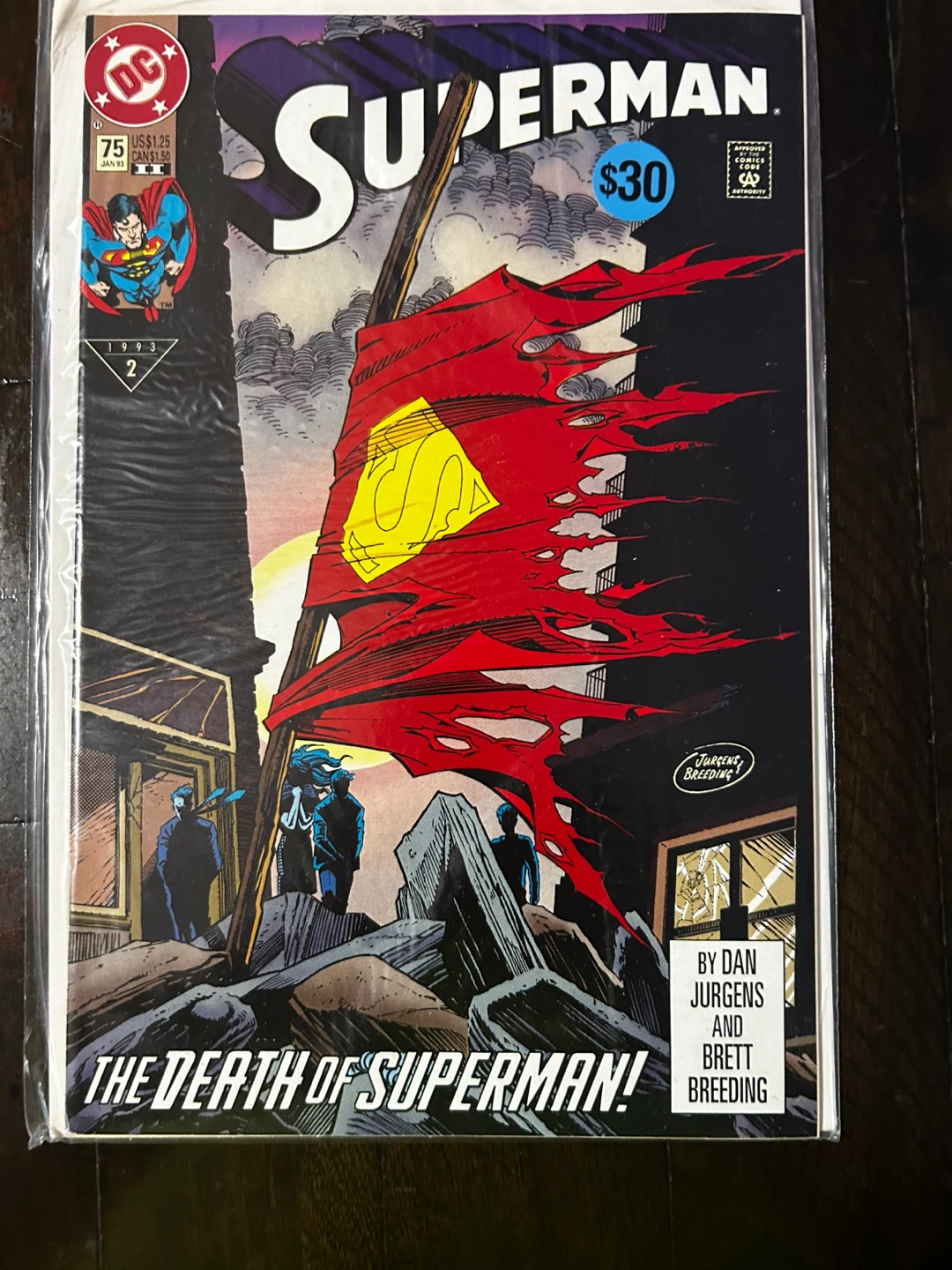 Superman Comic Book Lot (Issues 497, 498, 499, 74, 75) - photo 4