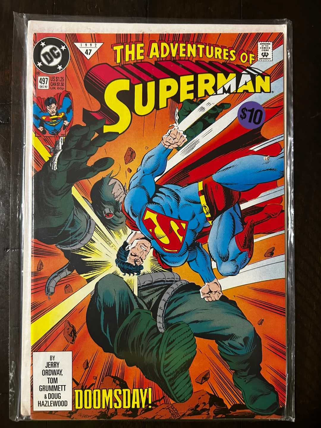 Superman Comic Book Lot (Issues 497, 498, 499, 74, 75) - photo 5