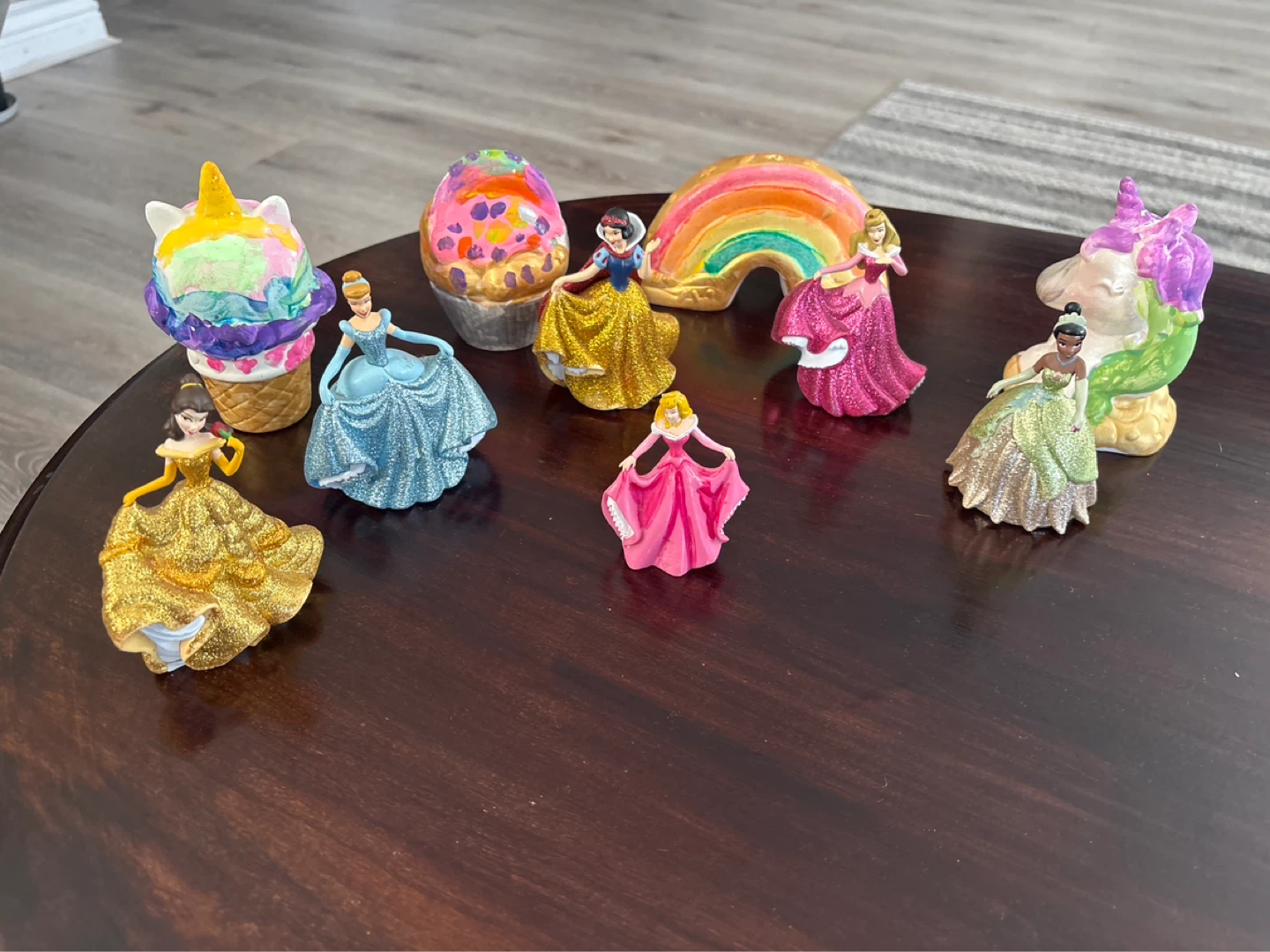 Disney Princess Figurines with Decorative Items