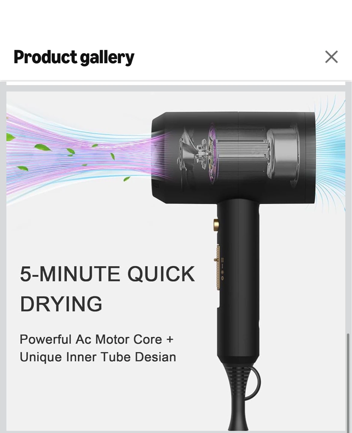 Slopehill Black Hair Dryer